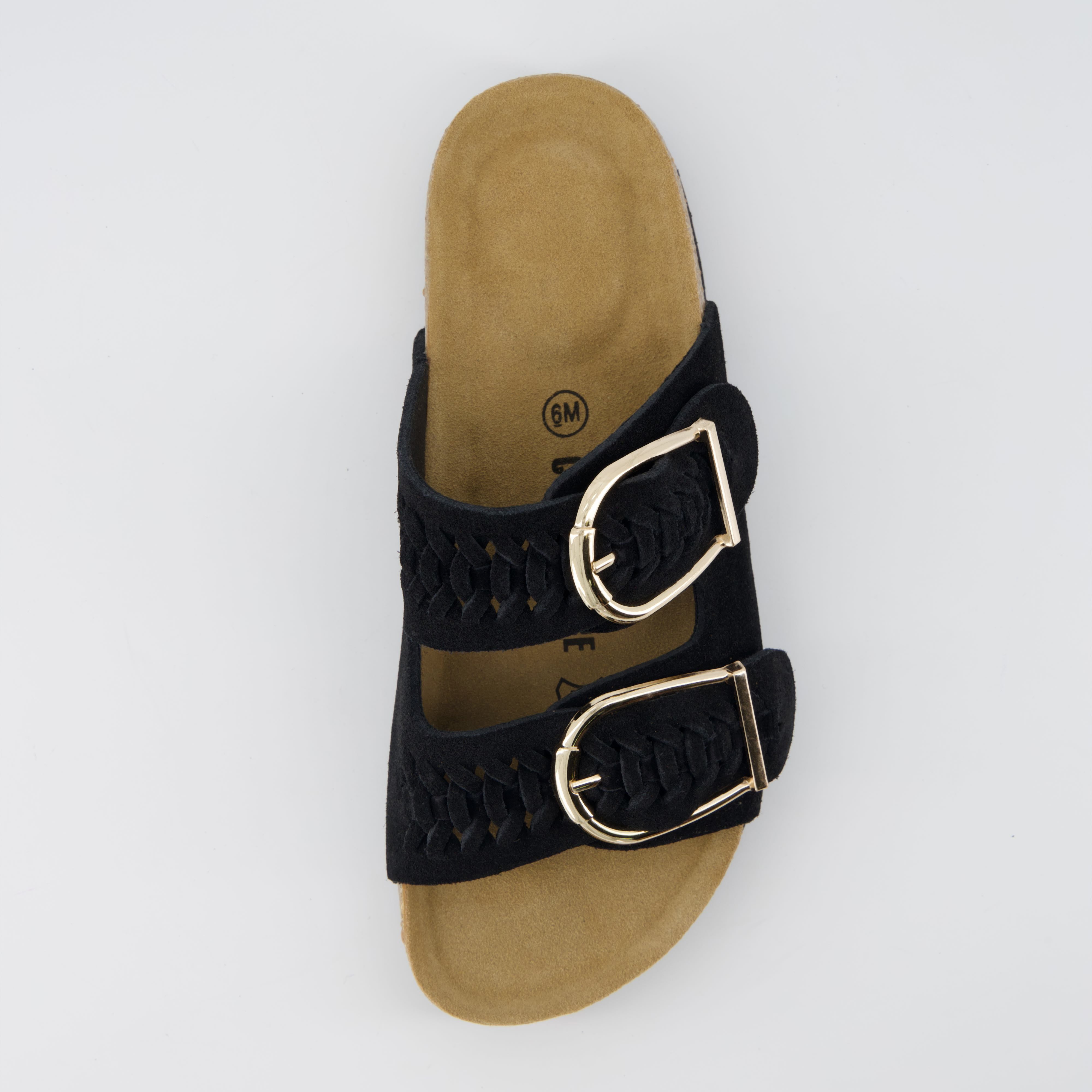 Cashew Cork Sandal Black