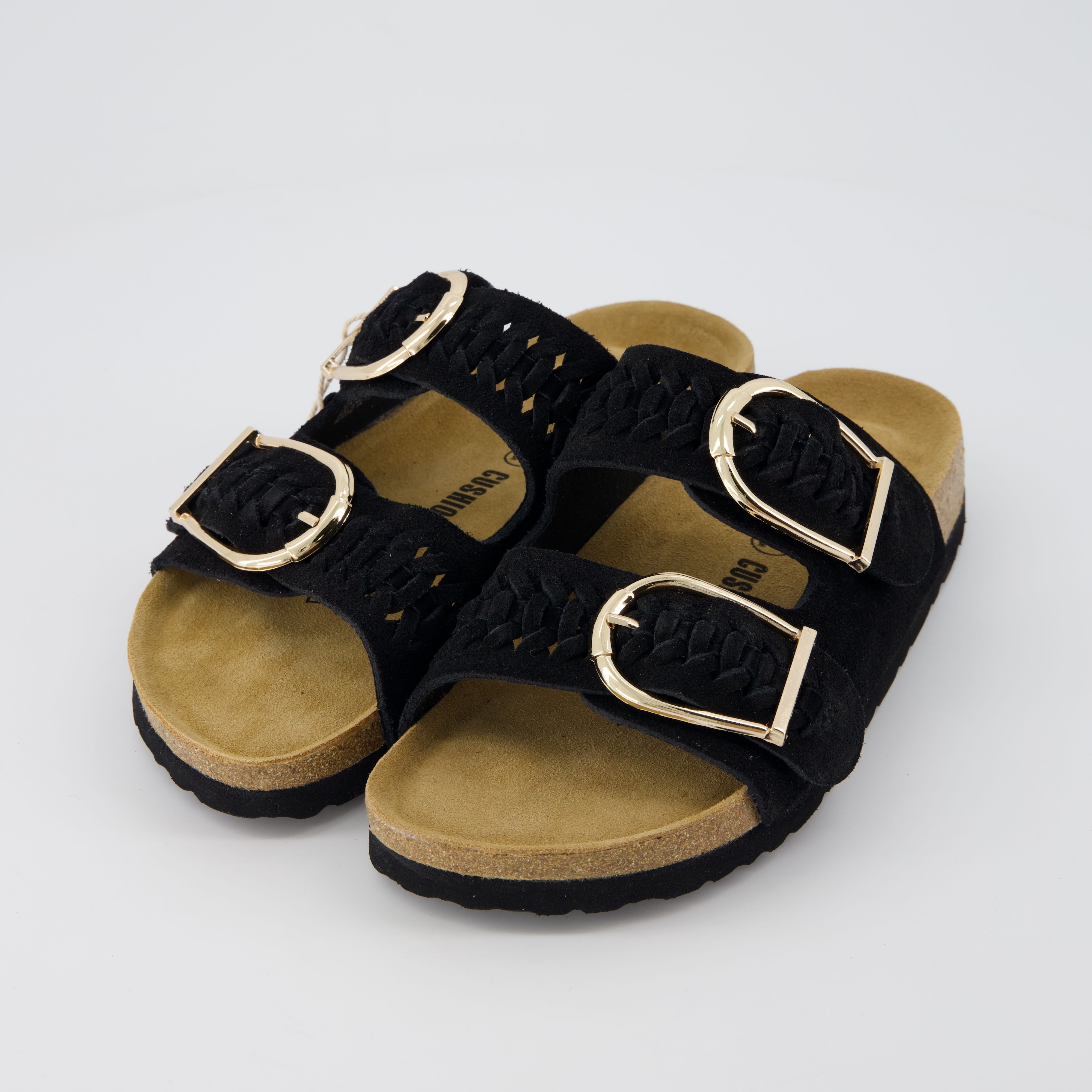 Cashew Cork Sandal Black