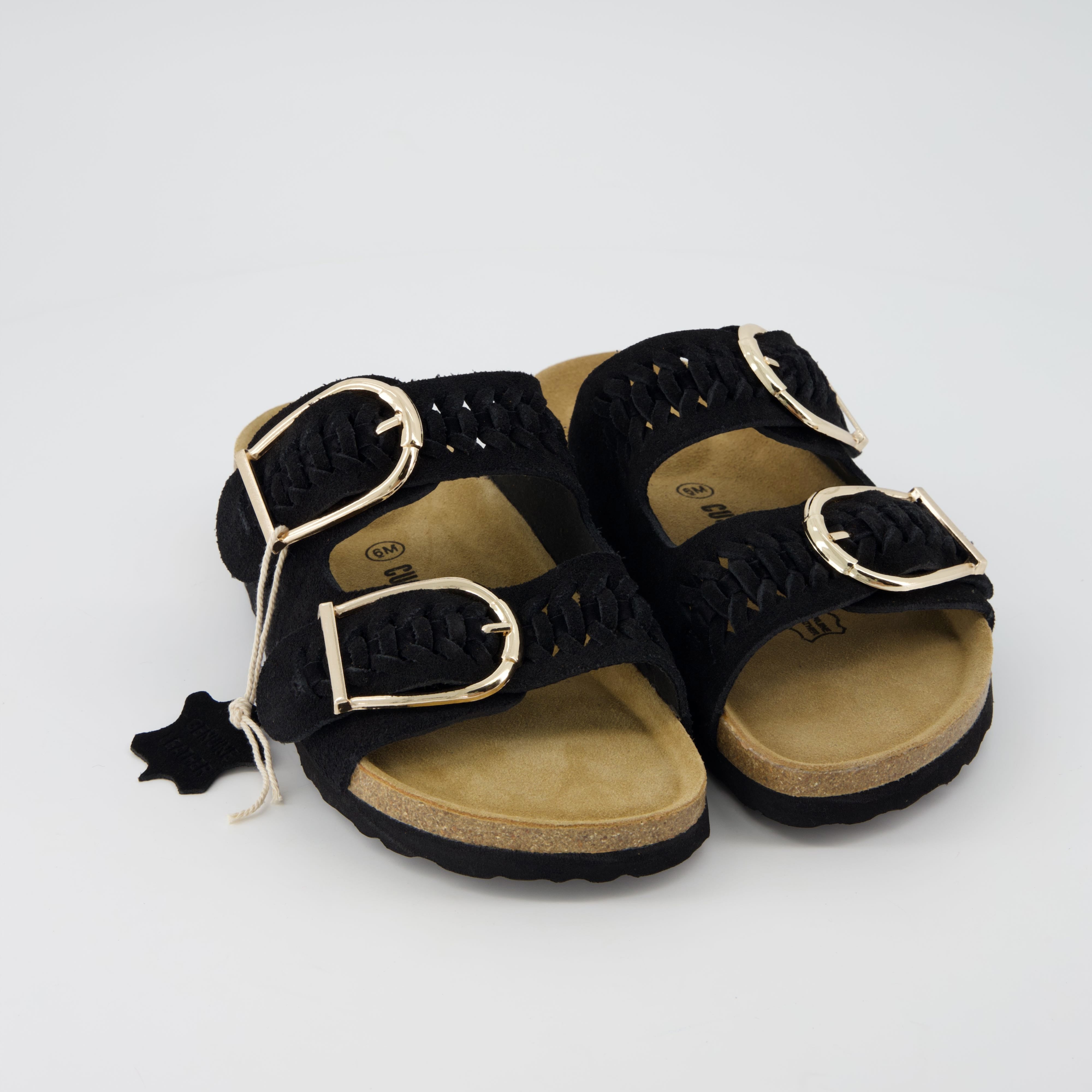 Cashew Cork Sandal Black