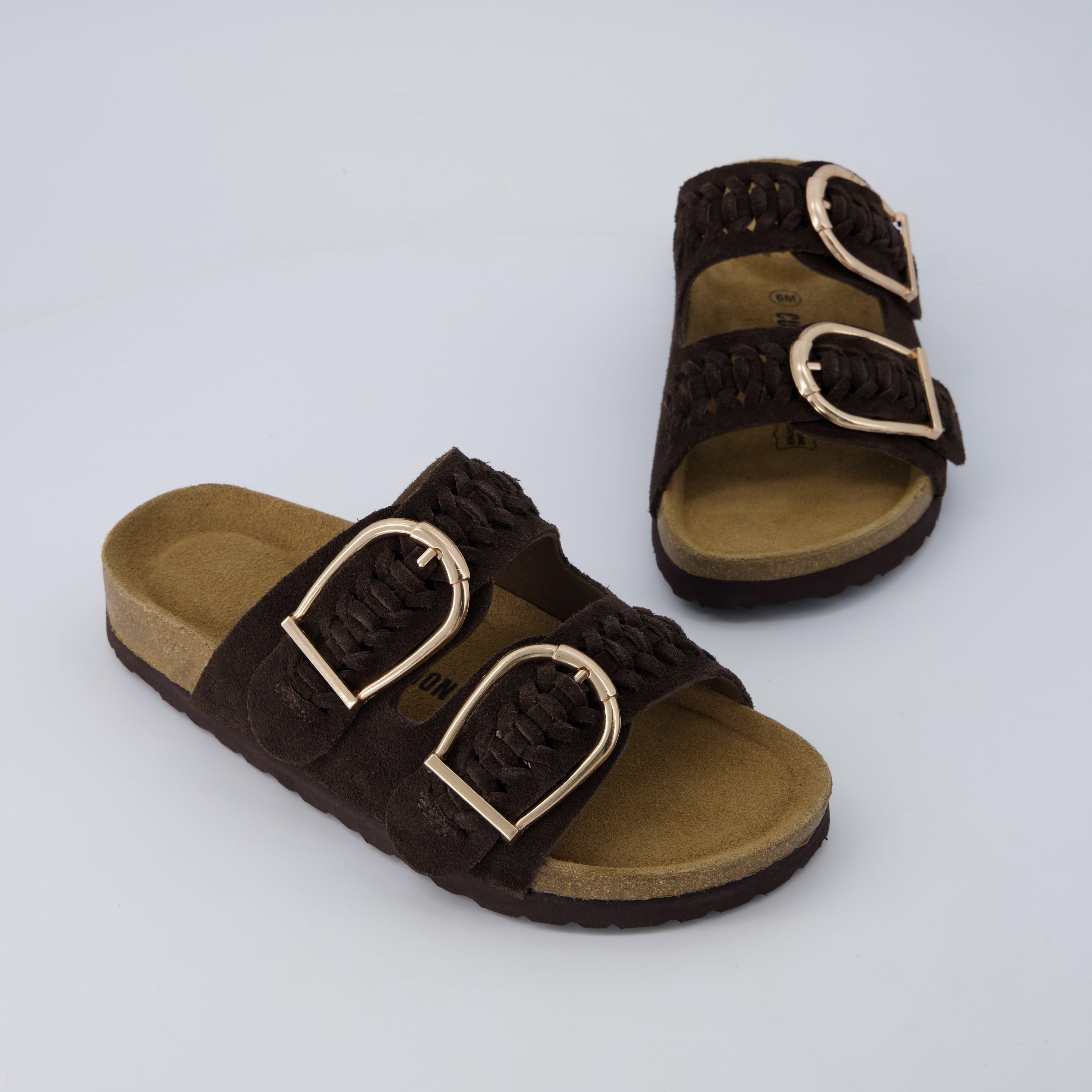 Cashew Cork Sandal Chocolate