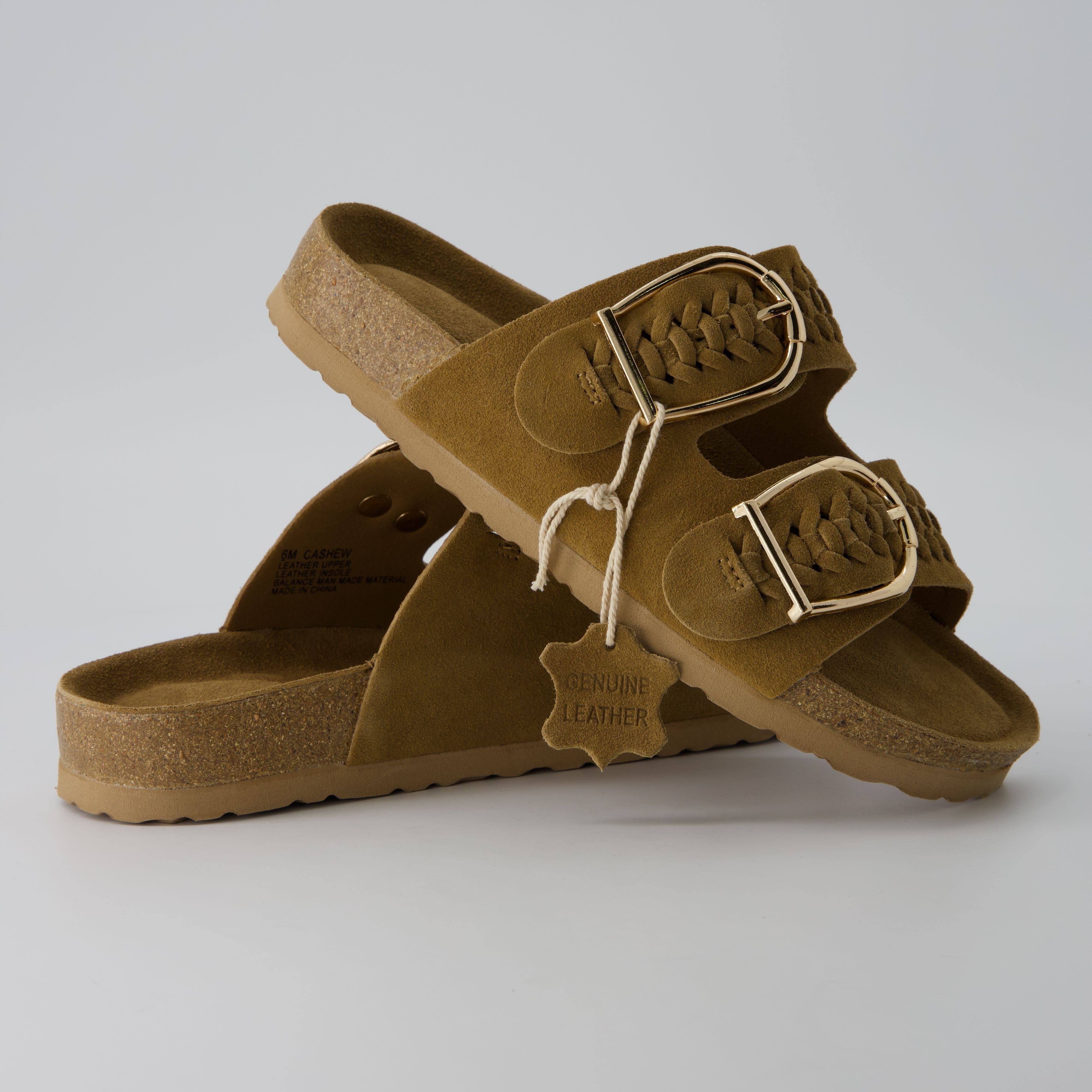 Cashew Cork Sandal Chestnut