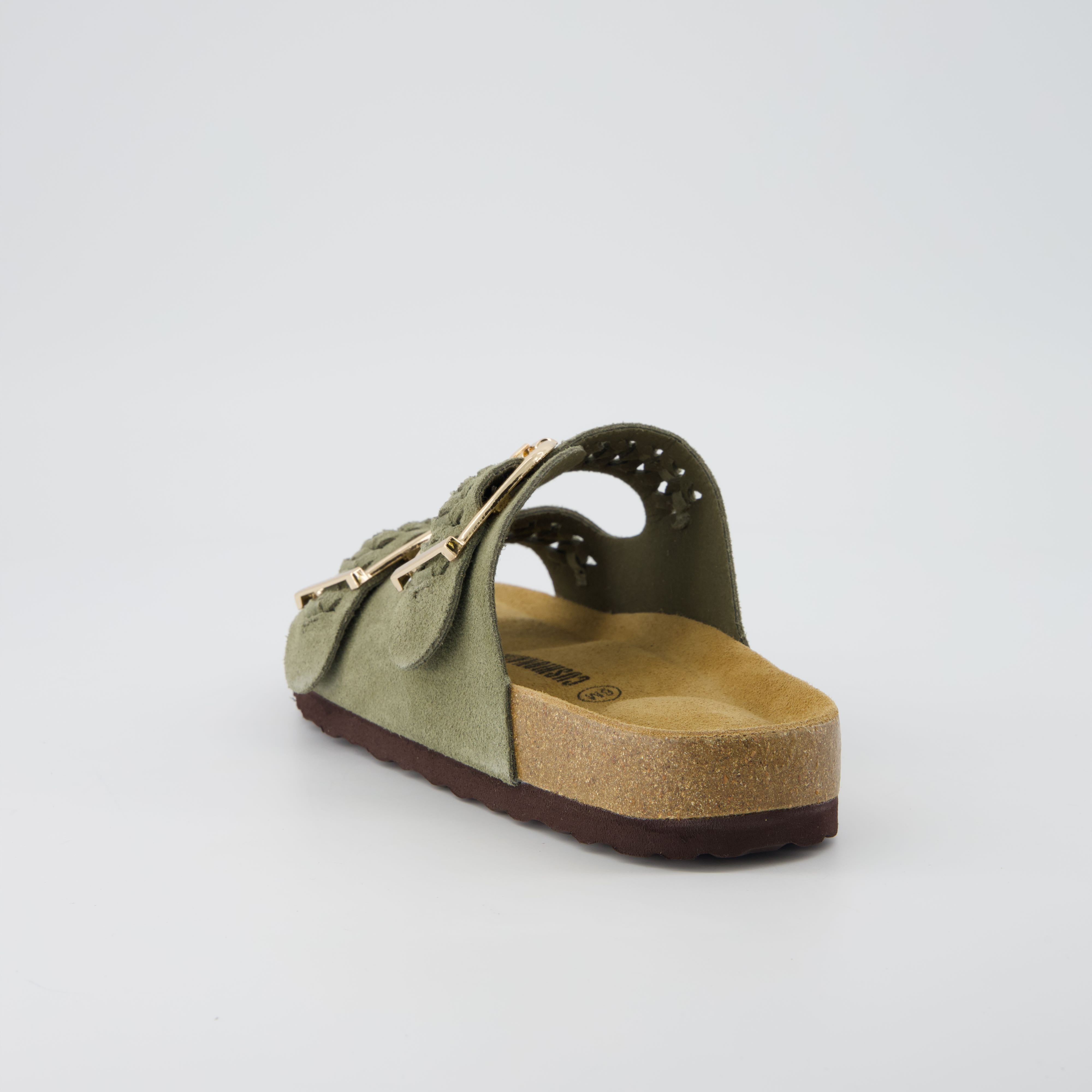 Cashew Cork Sandal Olive