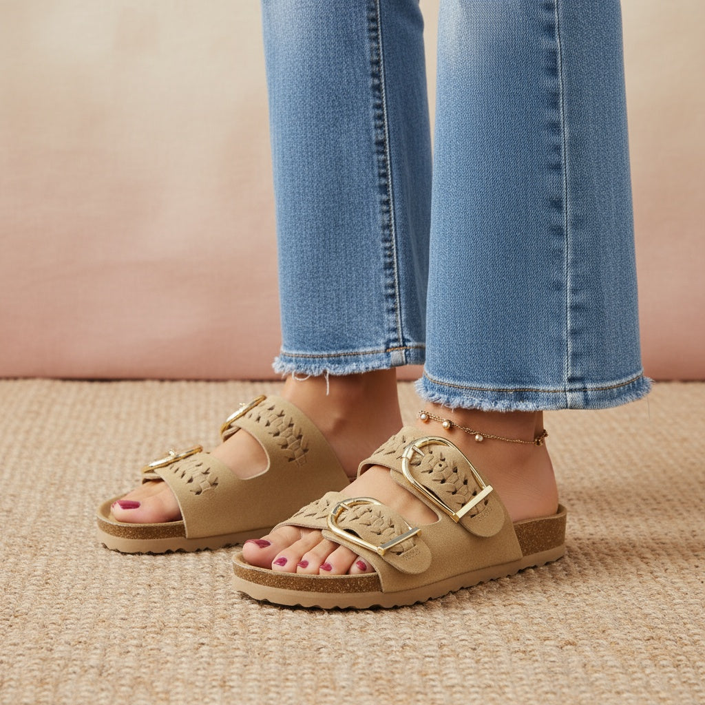 Cashew Cork Sandal Sand