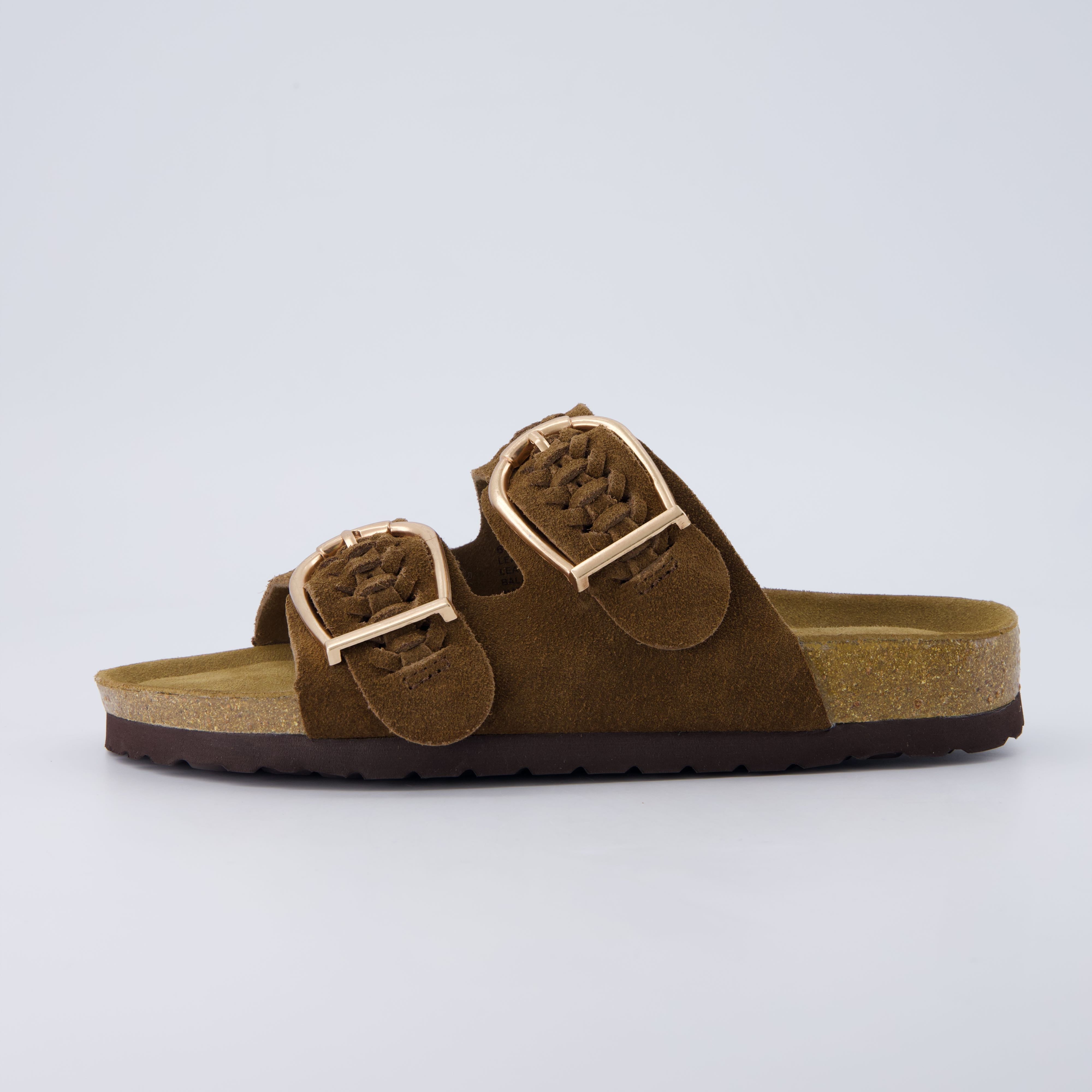 Cashew Cork Sandal Black