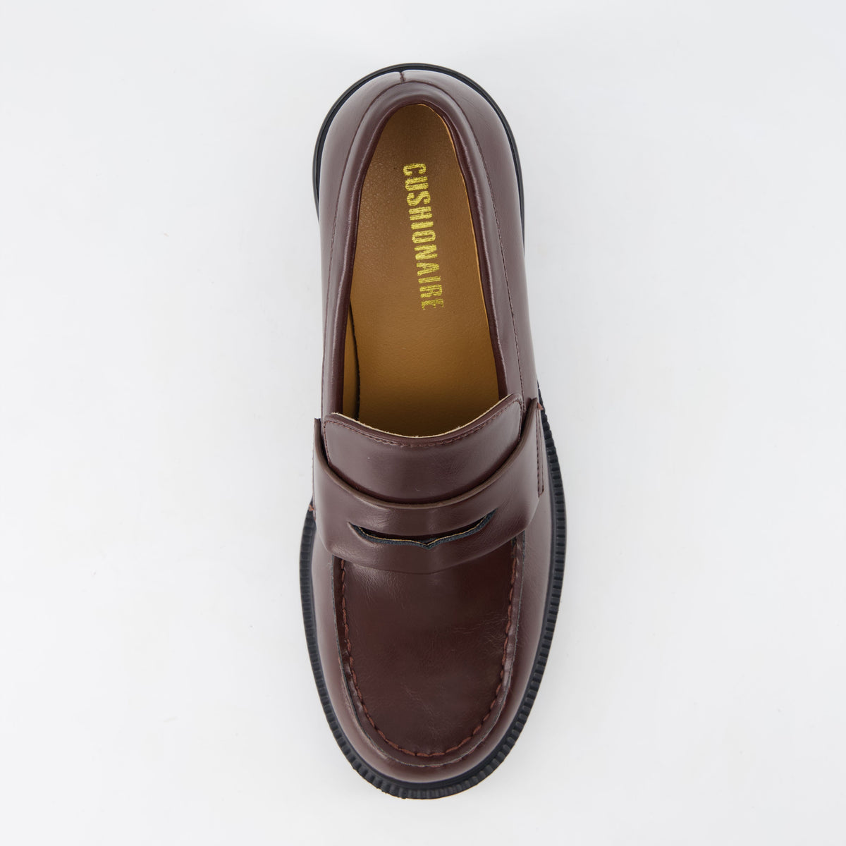 Chevy Chunky Heeled Womens Loafers Chocolate Croco