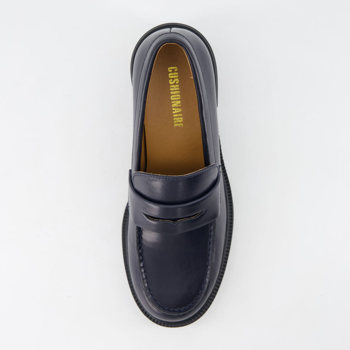 Chevy Chunky Heeled Womens Loafers Chocolate Croco