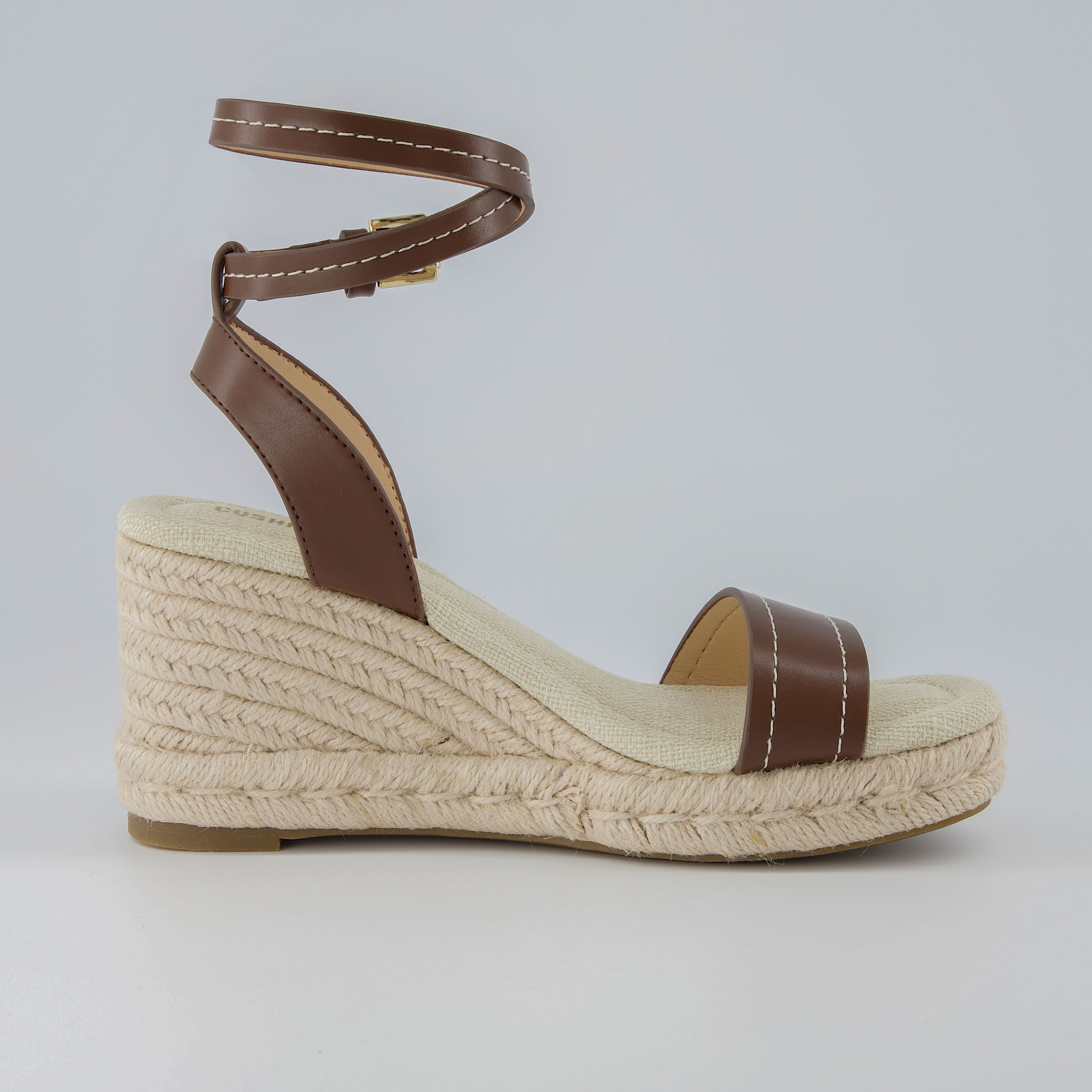 Chico Espadrille Wedge Sandal Brown