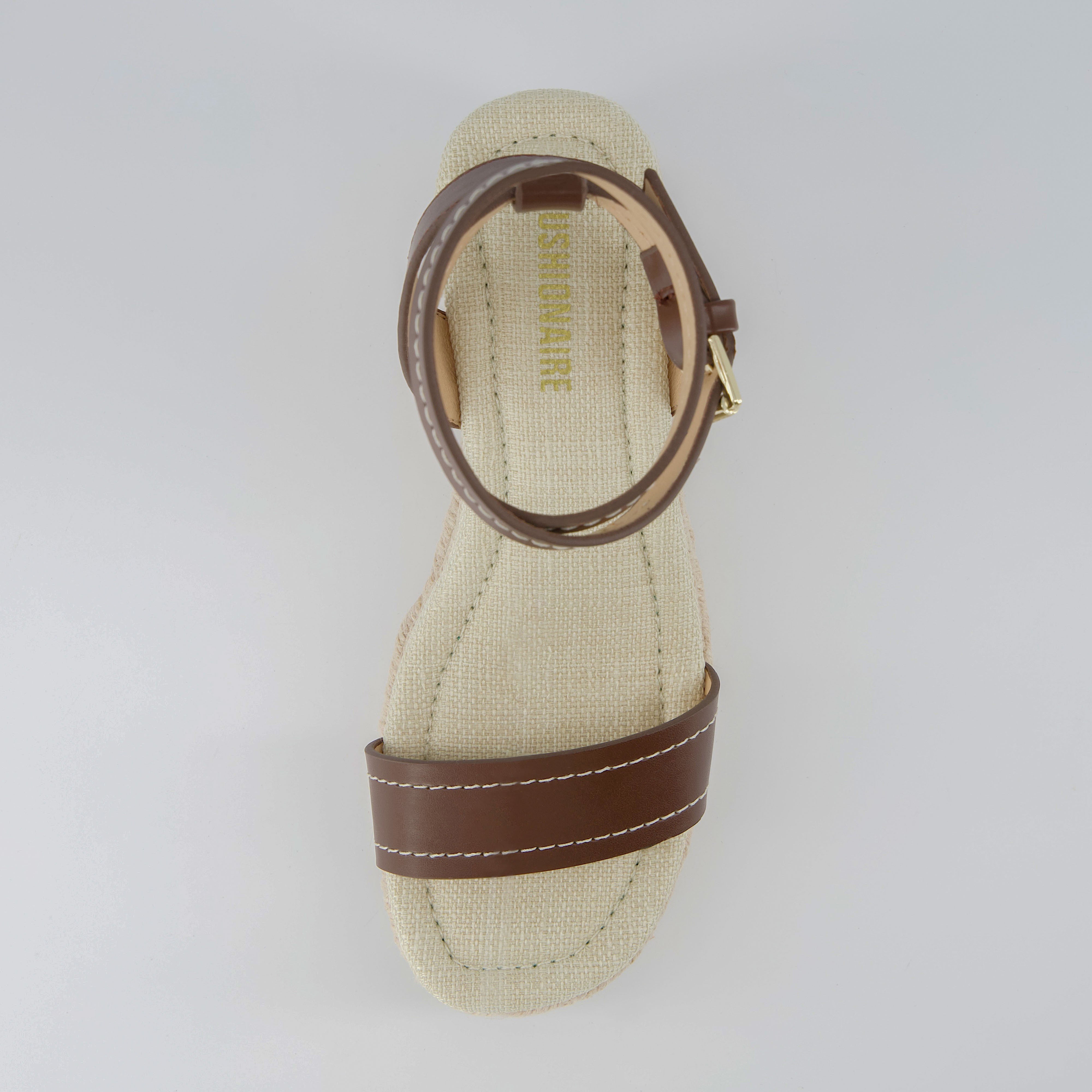 Chico Espadrille Wedge Sandal Brown