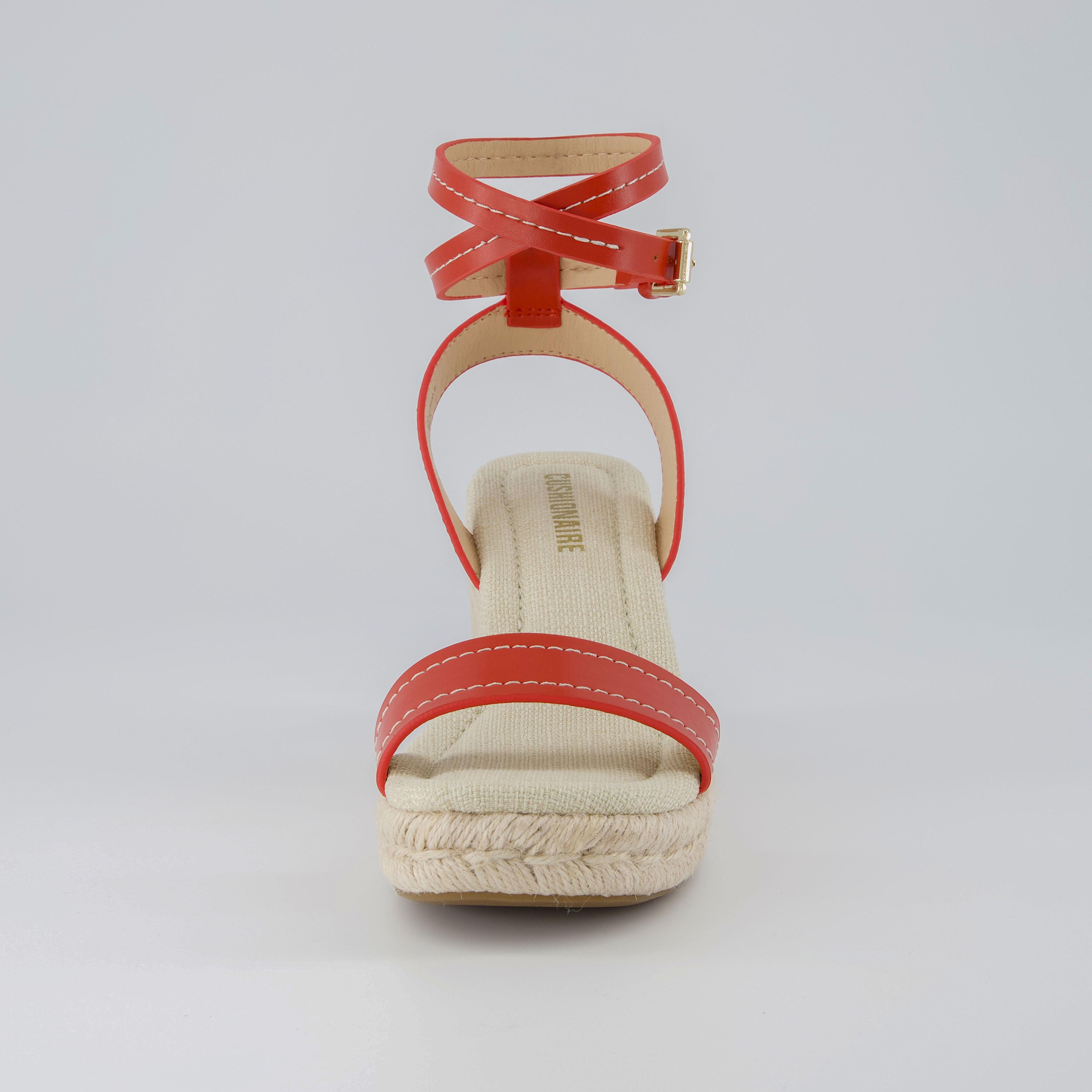 Chico Espadrille Wedge Sandal Red