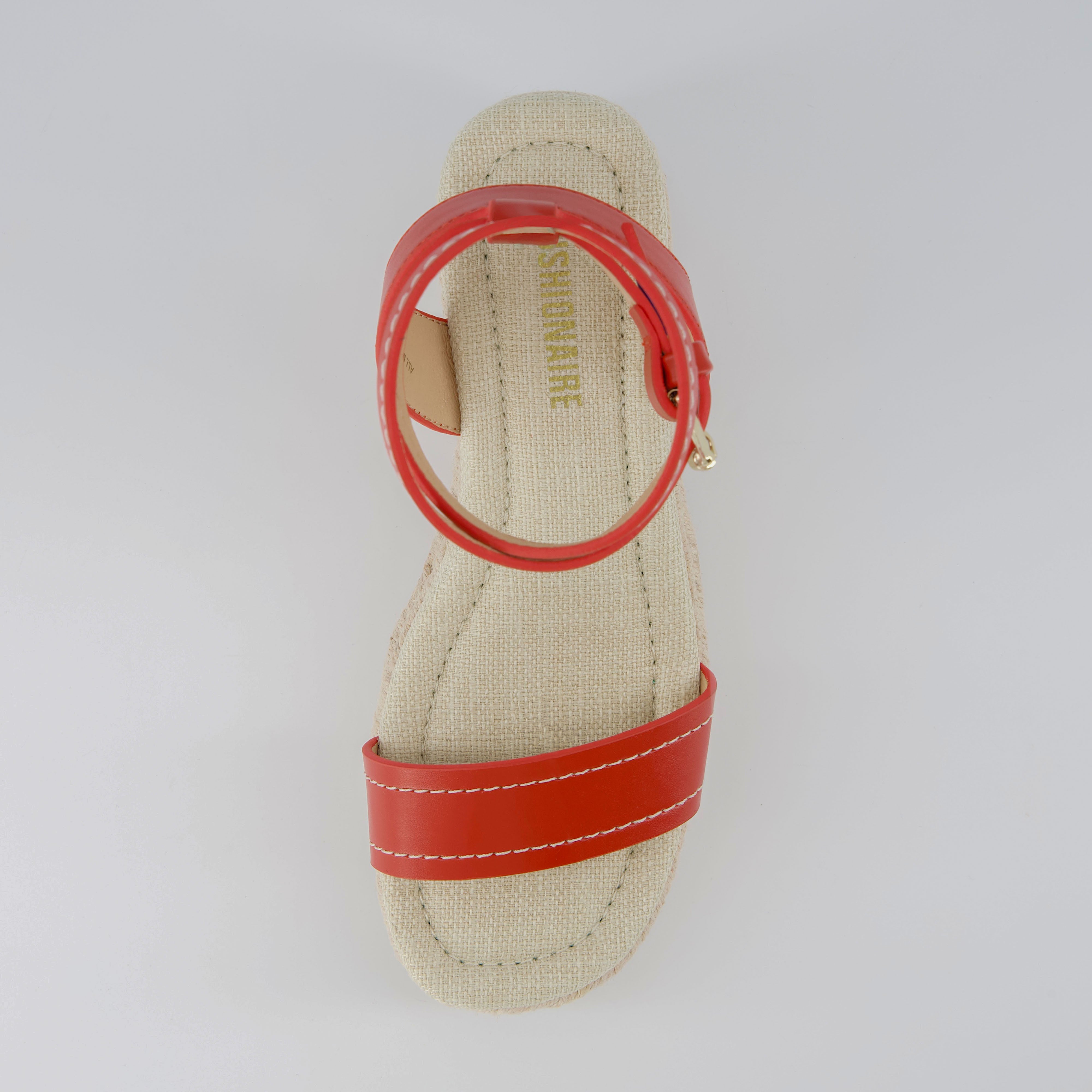Chico Espadrille Wedge Sandal Red