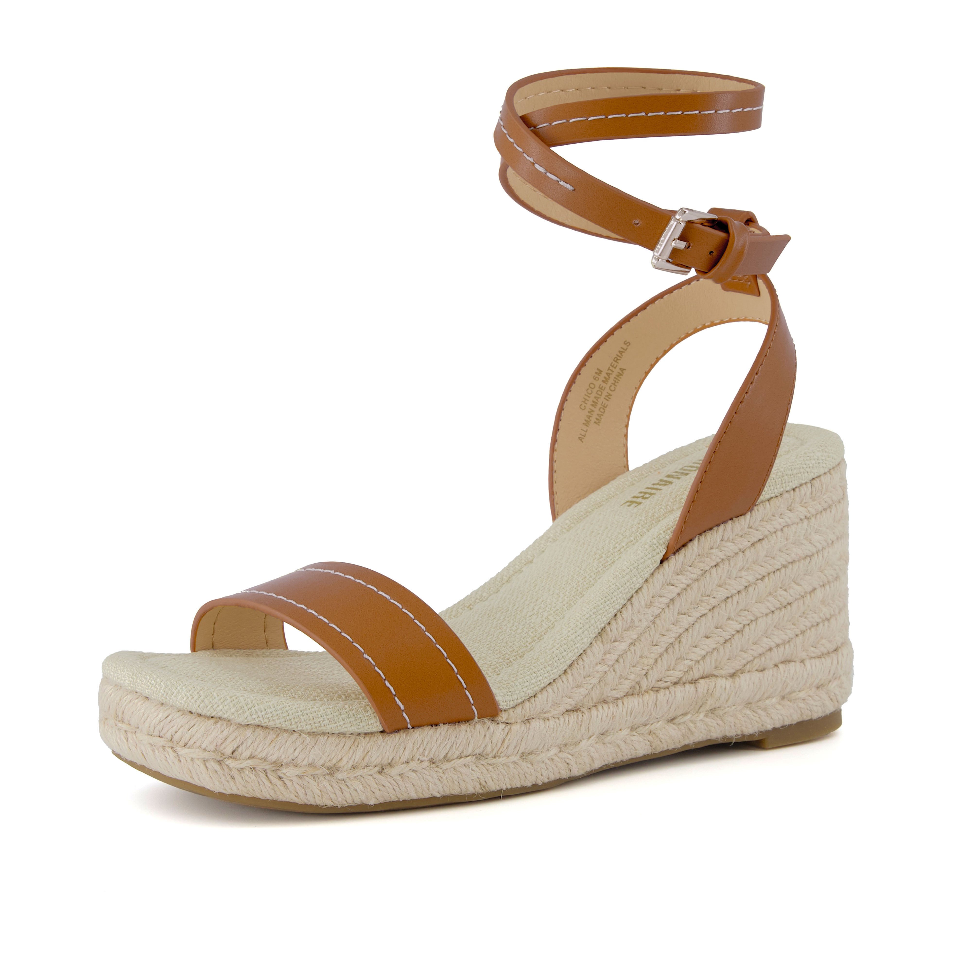 Chico Espadrille Wedge Sandal Tan