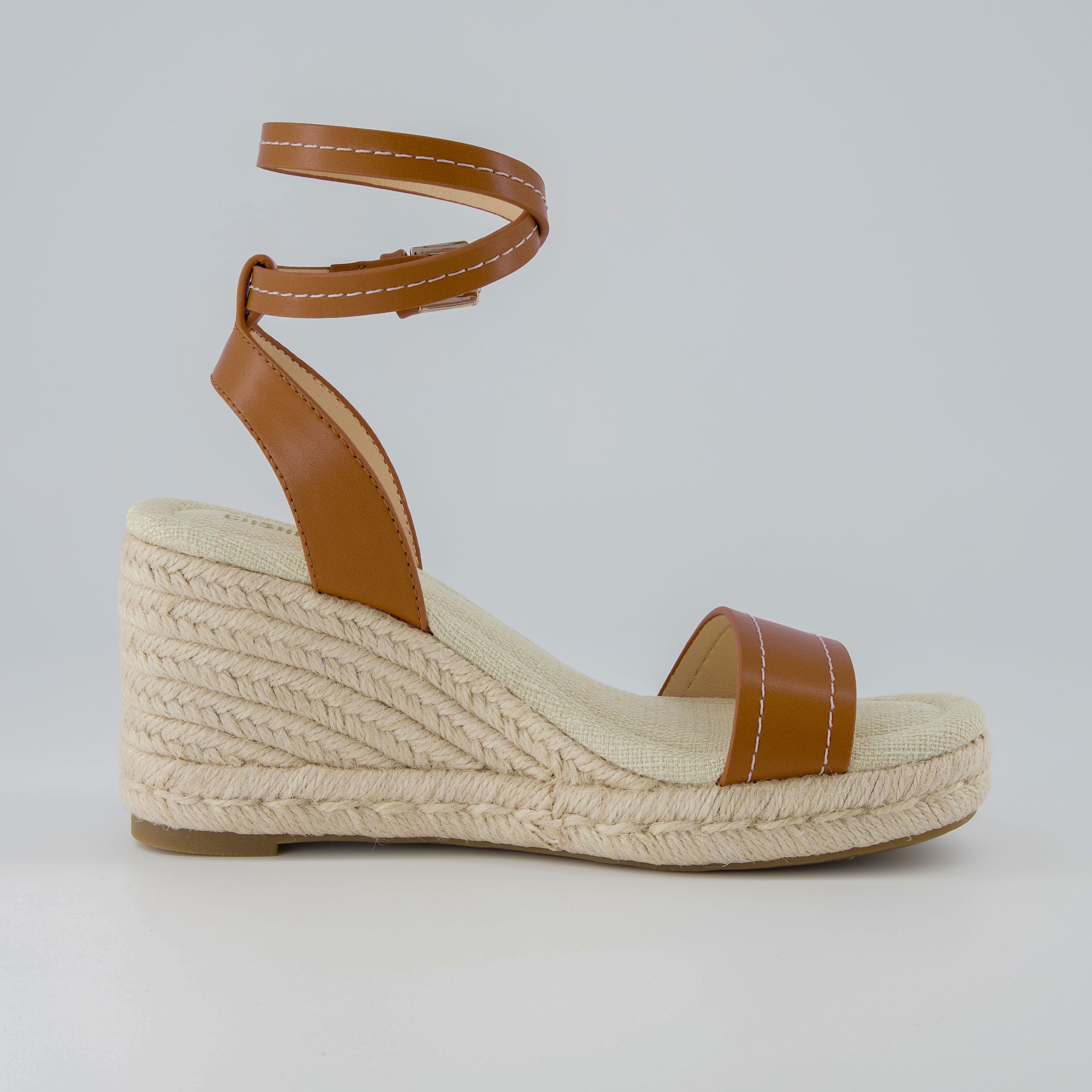 Chico Espadrille Wedge Sandal Tan