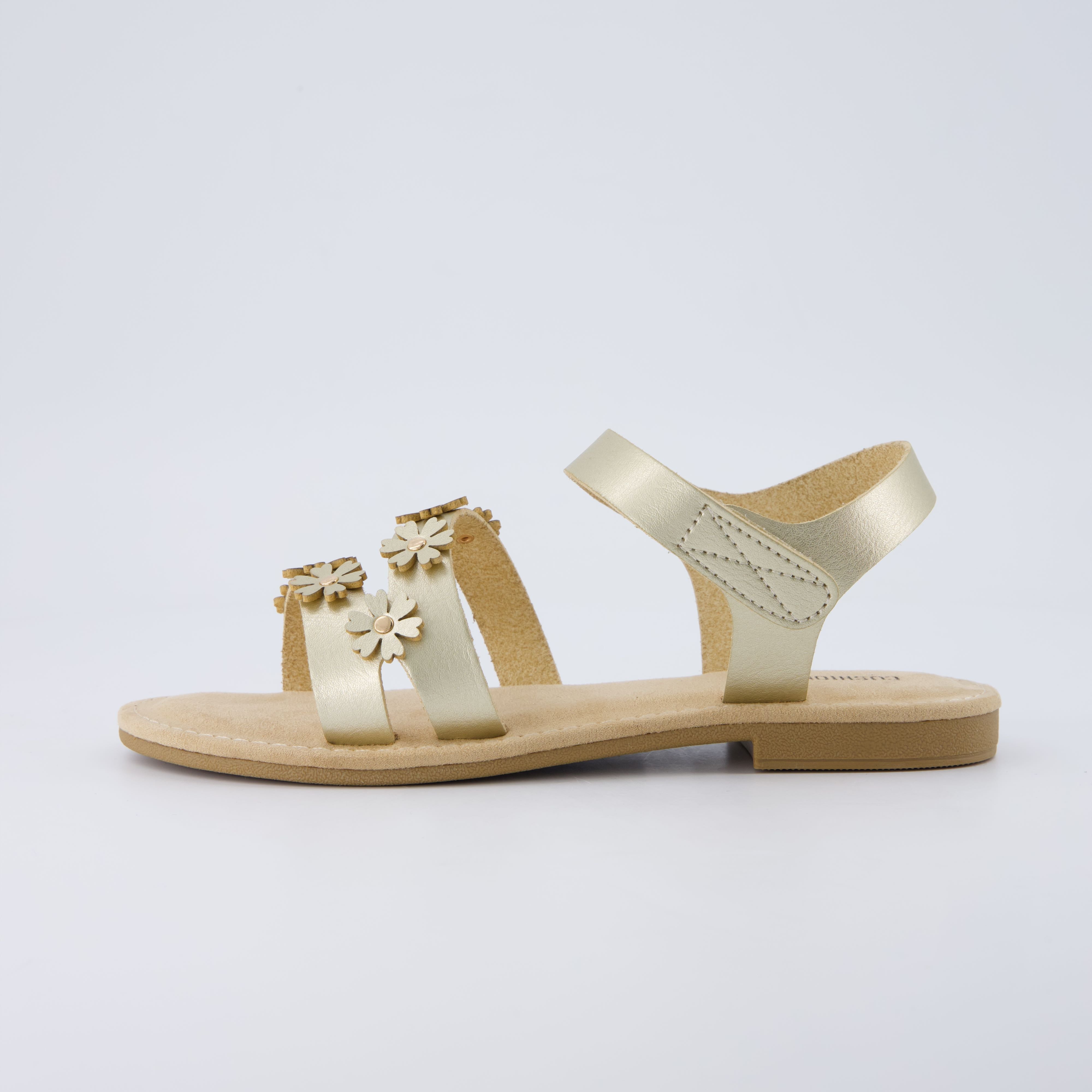 Cleo Girls Sandals Gold Medium