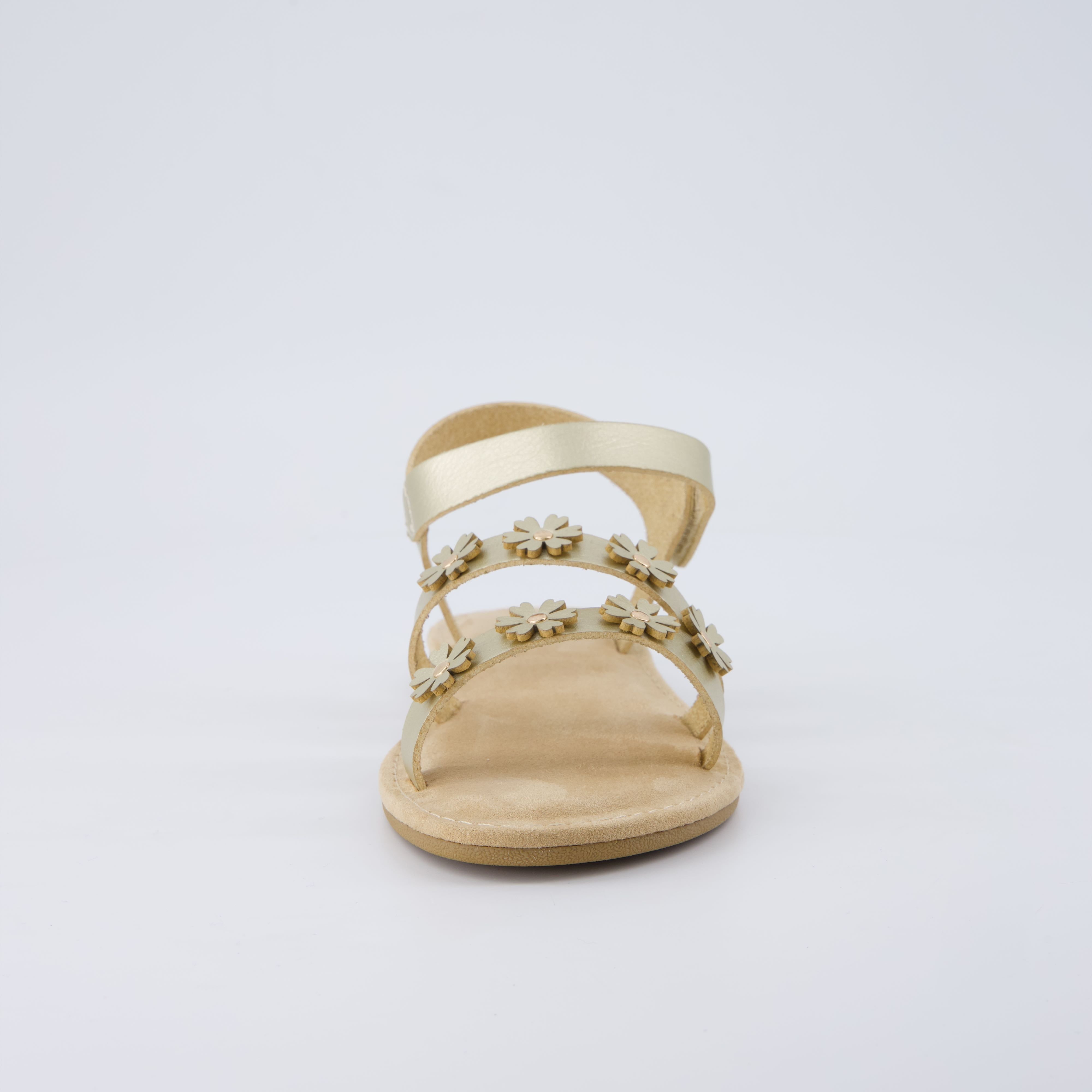 Cleo Girls Sandals Gold Medium