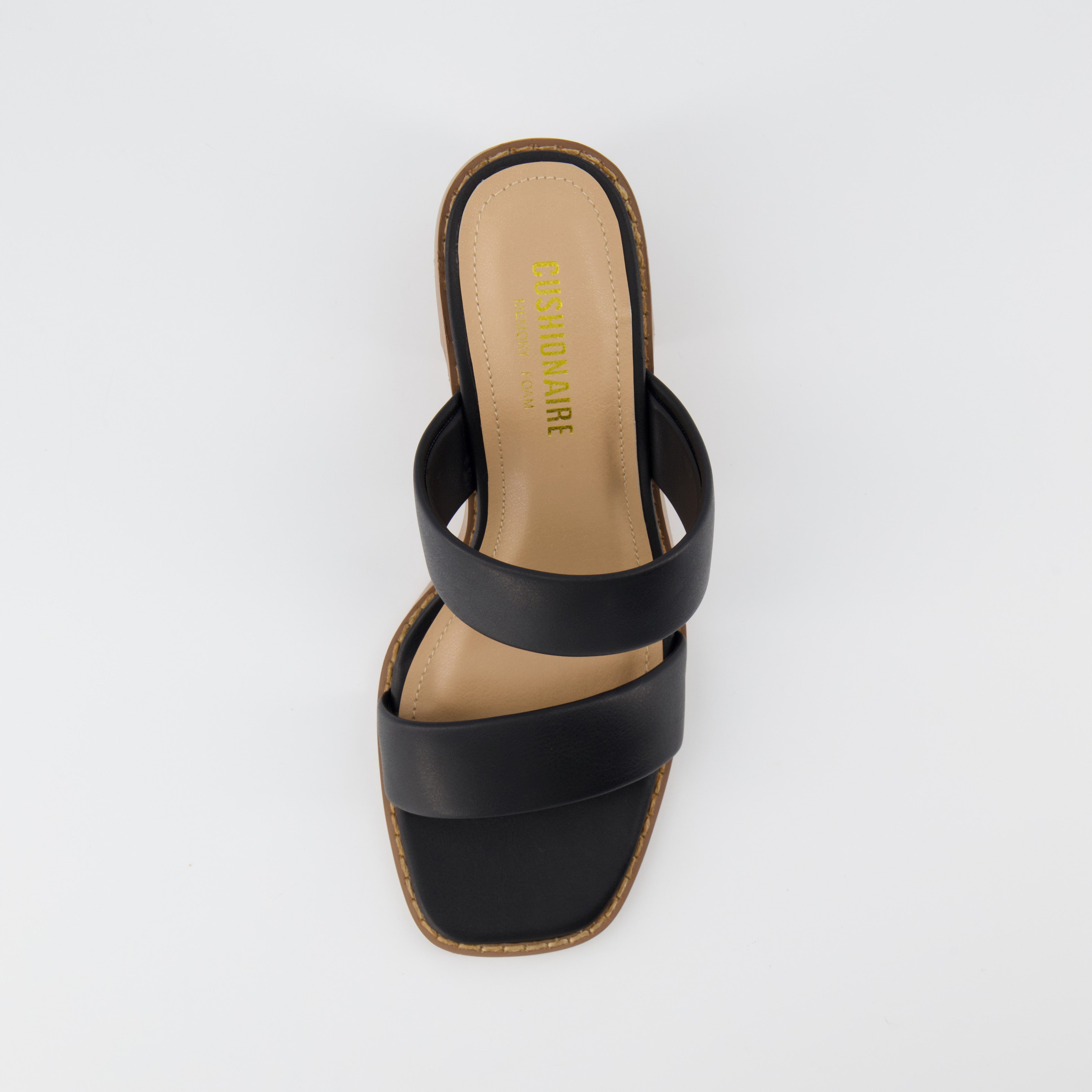 Clever Block Heeled Sandal Black