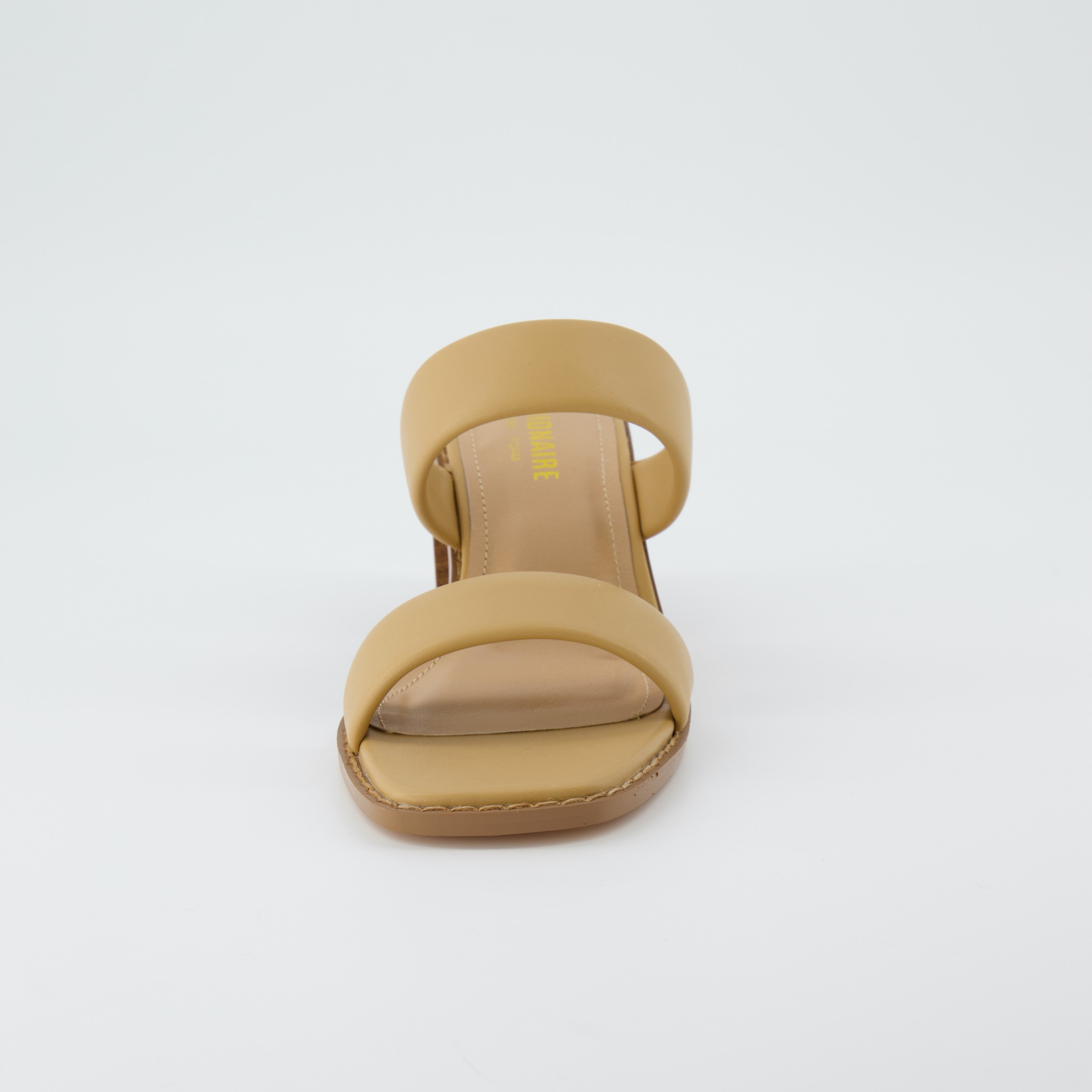 Clever Block Heeled Sandal Tan