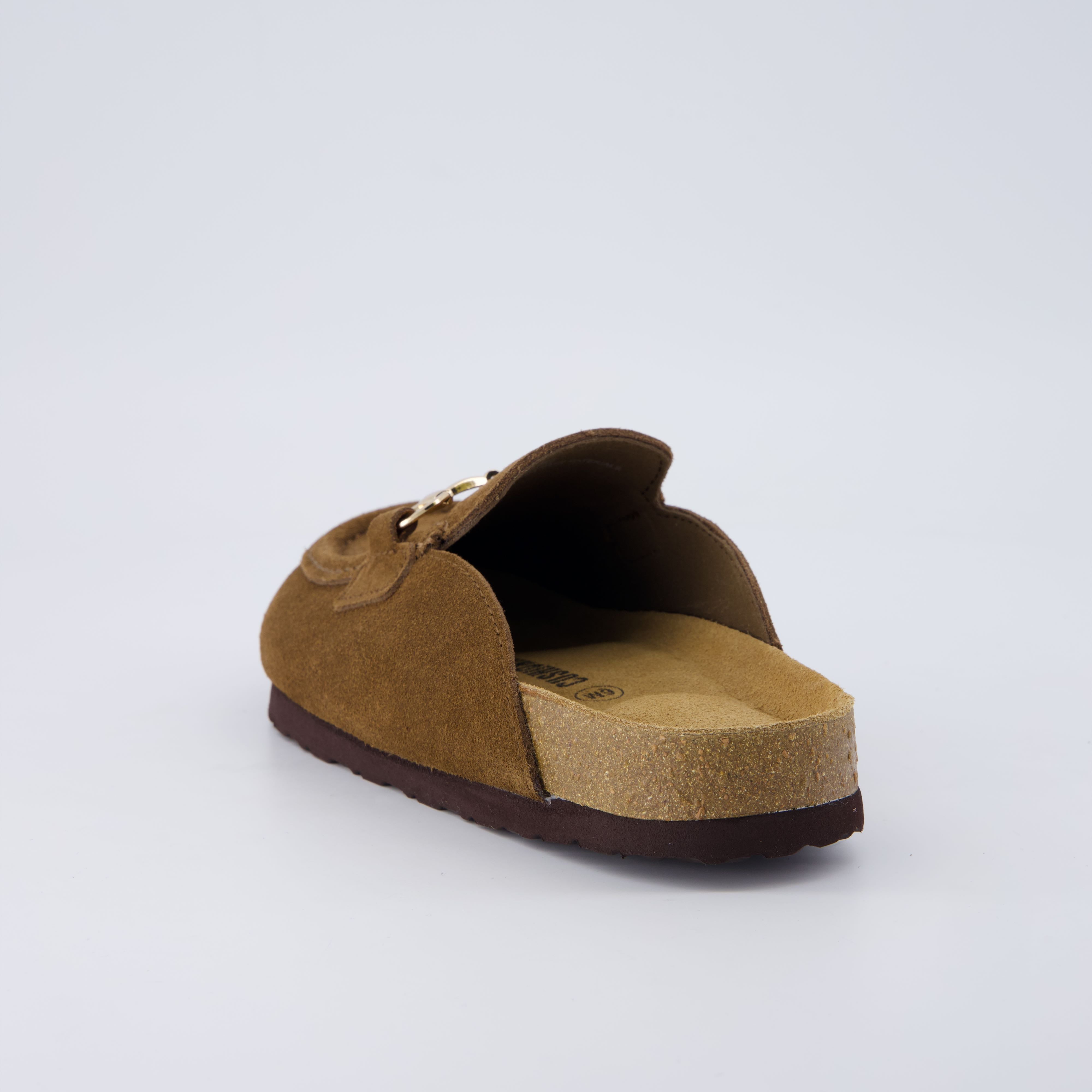 Cliff Suede Clog Mules Brown