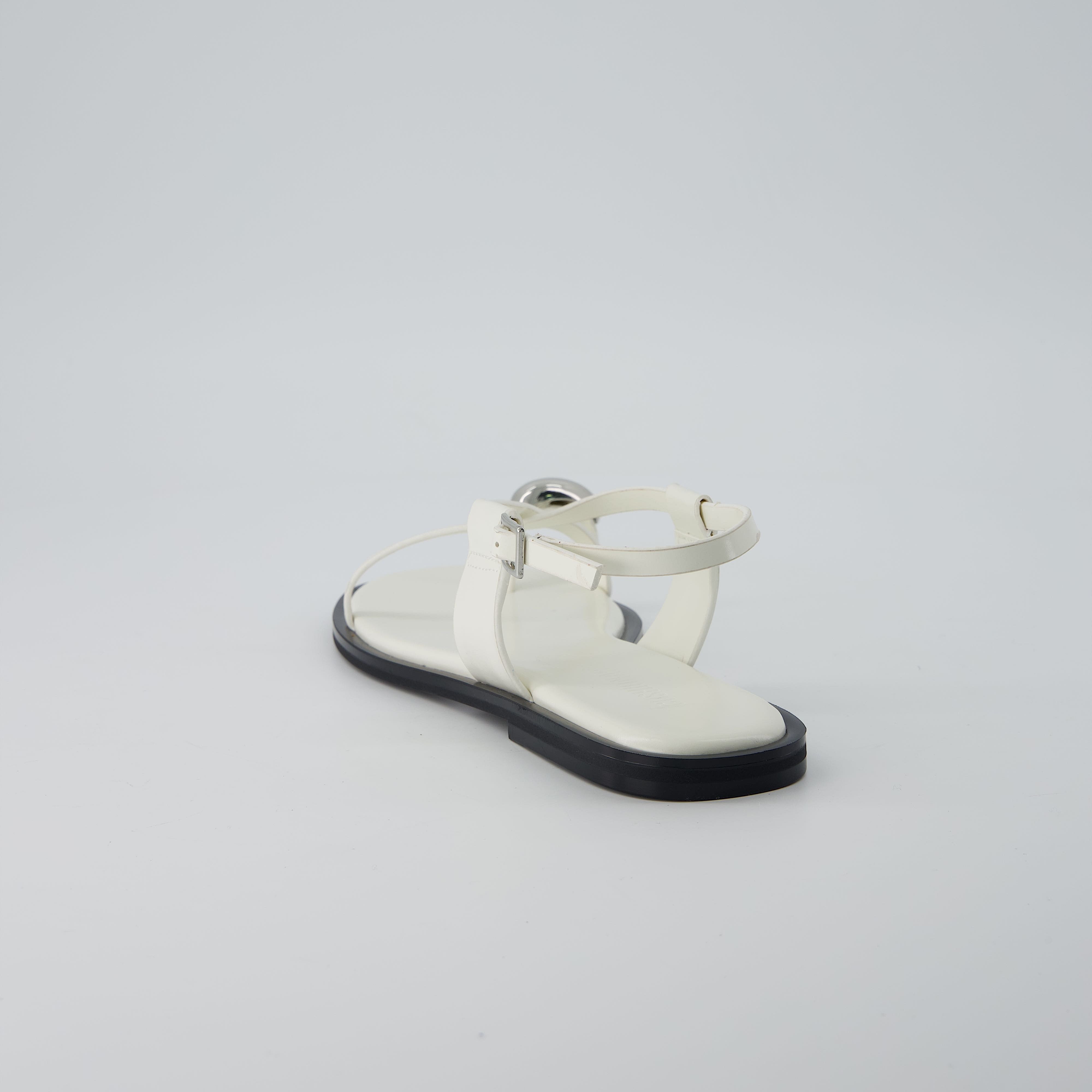 Corfu Flat Sandals WHITE