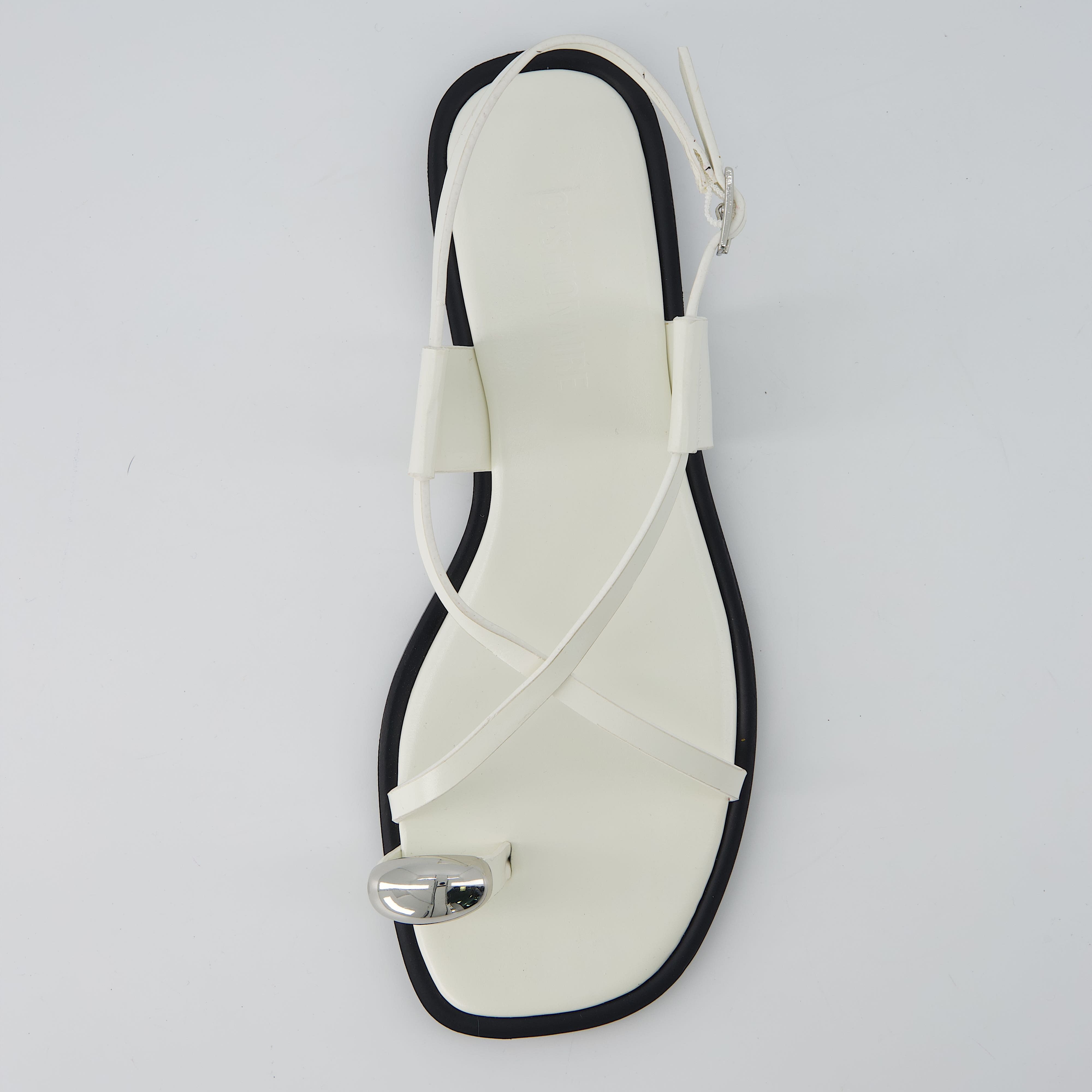 Corfu Flat Sandals WHITE