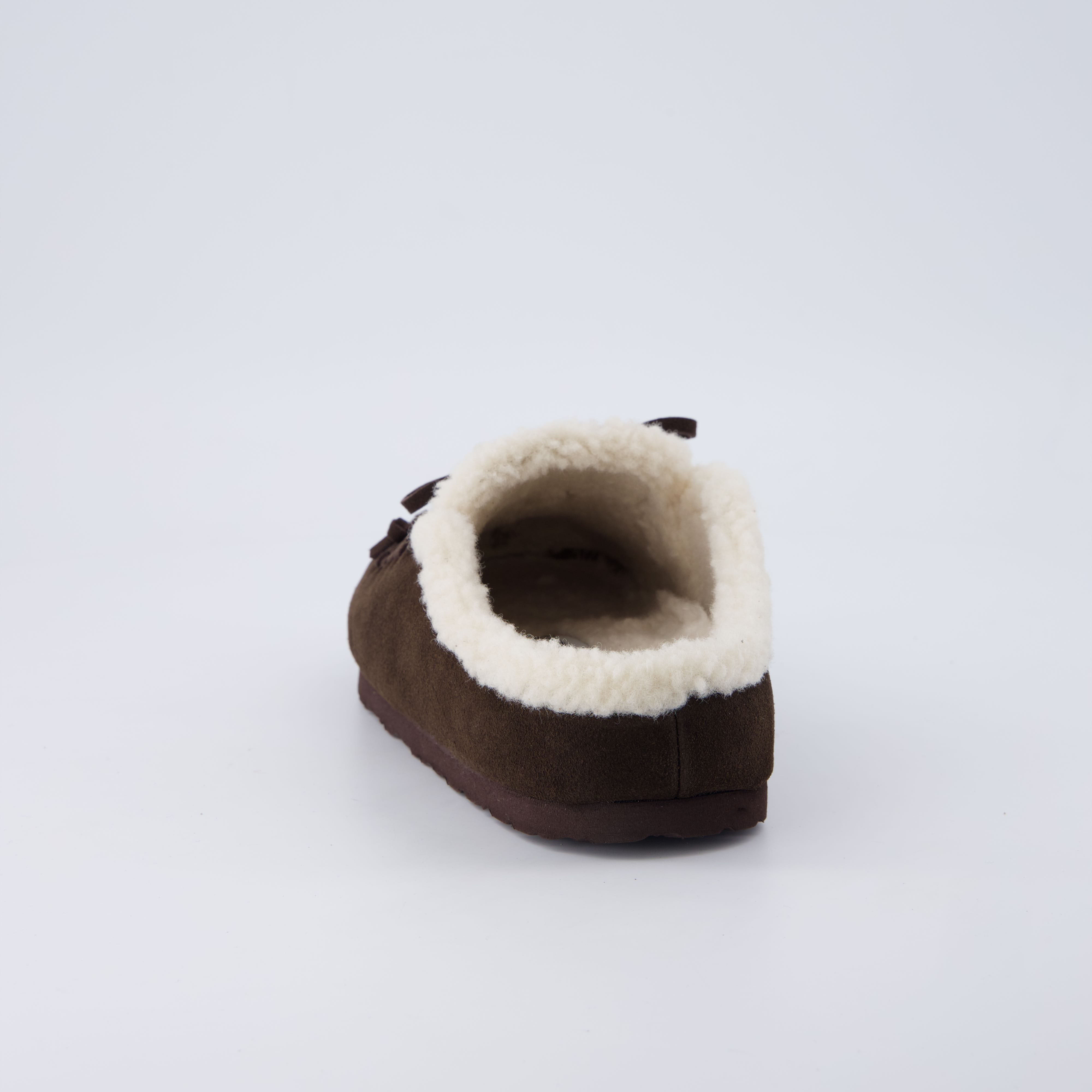 Creek Genuine Suede Slippers Chocolate
