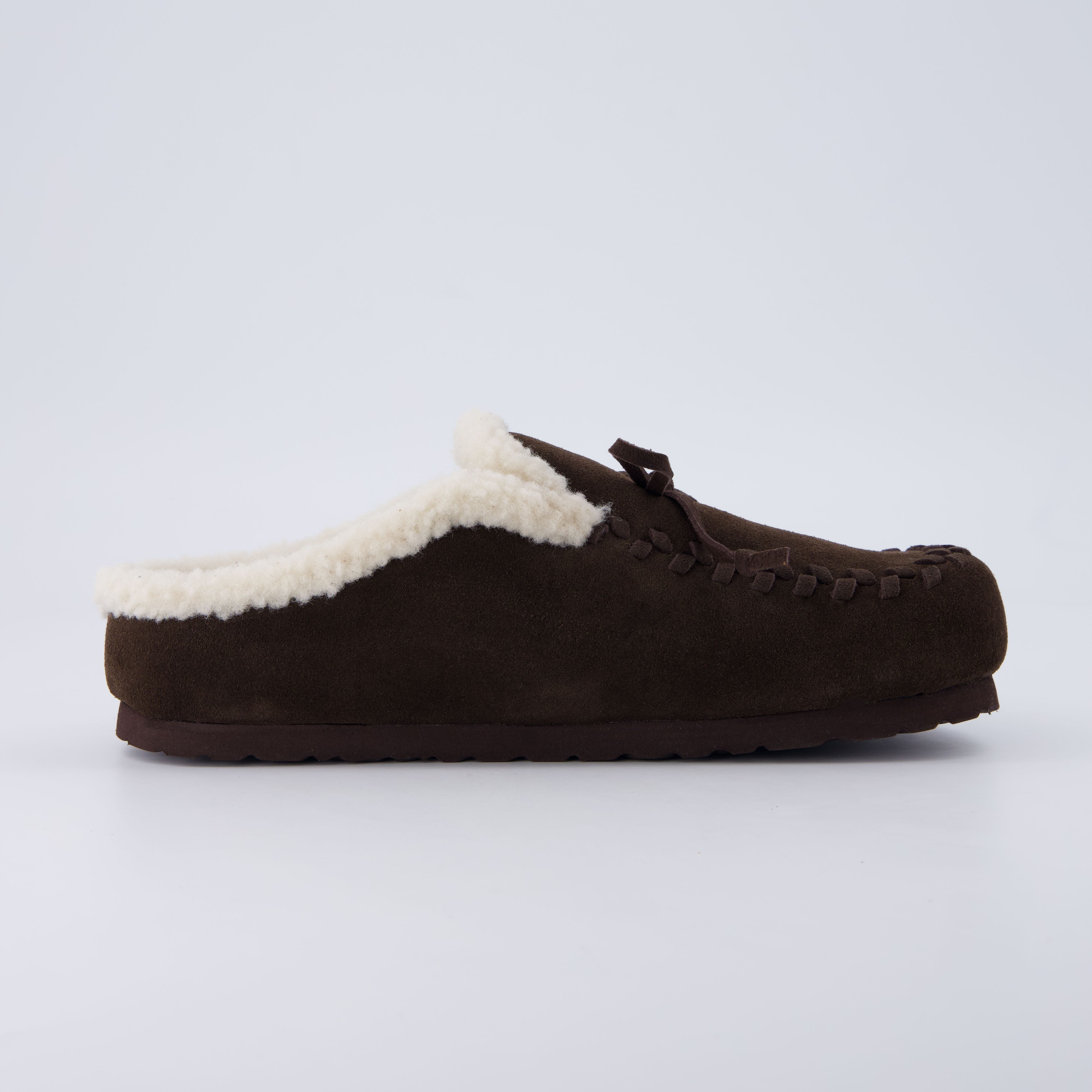 Creek Genuine Suede Slippers Chocolate