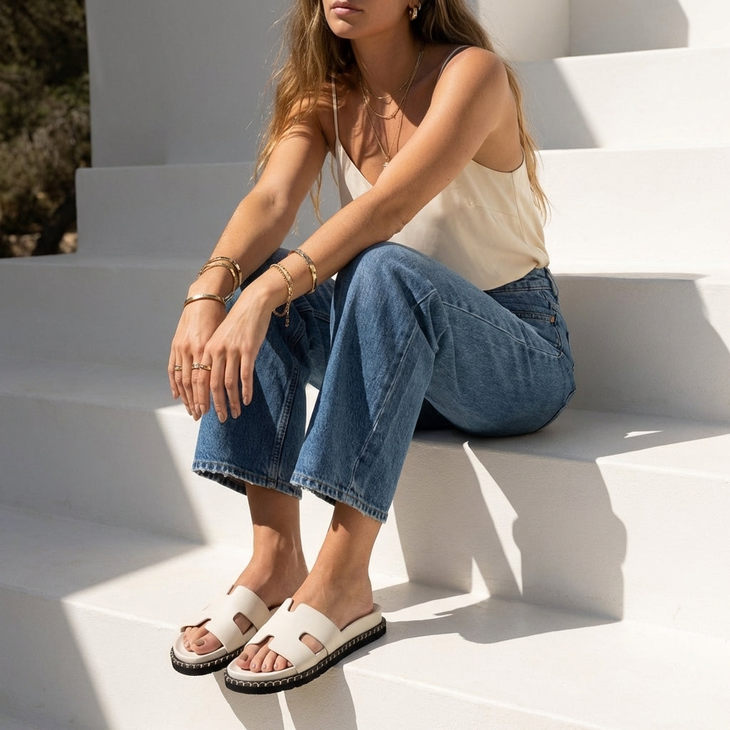 Crisp Women’s Slide Sandal Cream