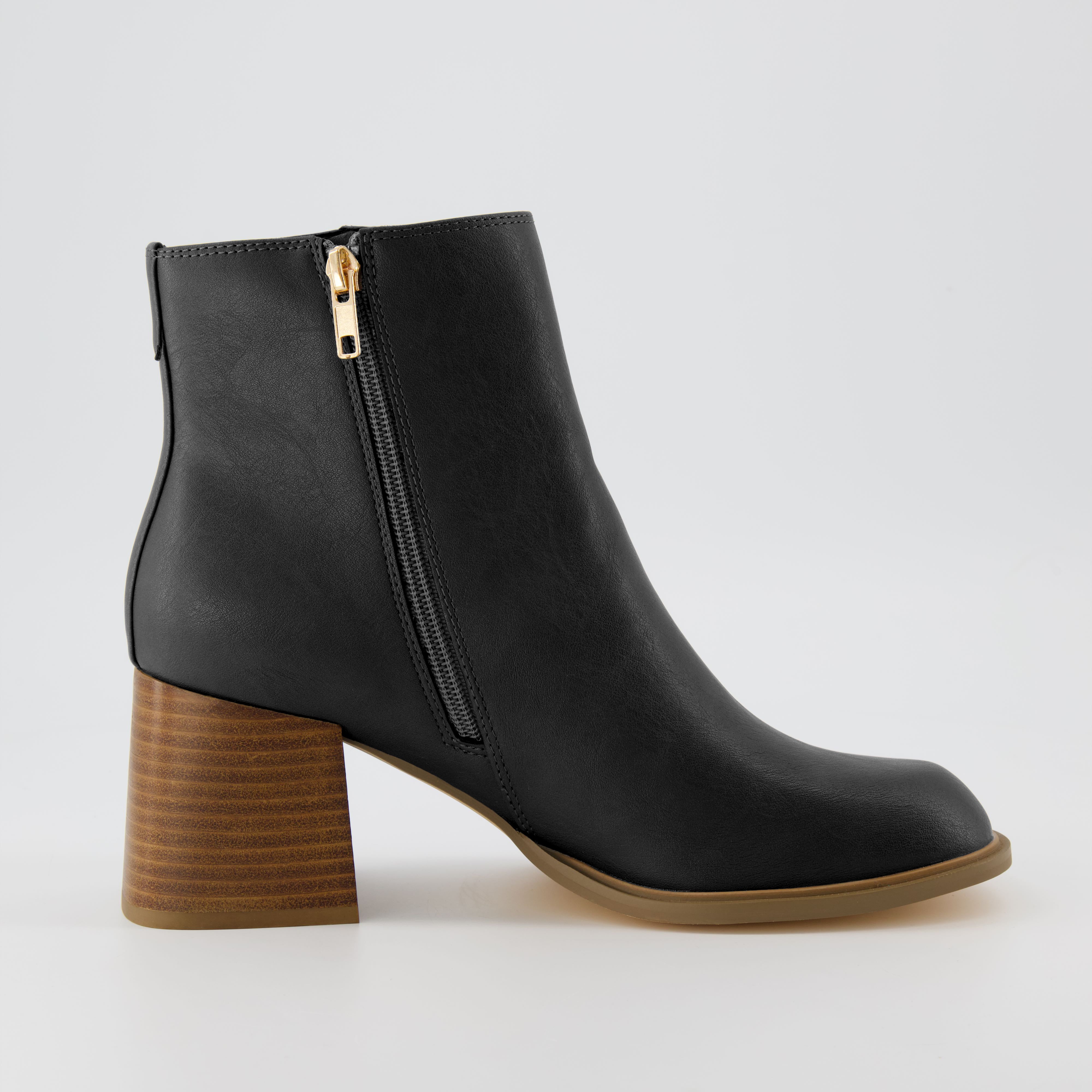 Dante Block Heel Dress Boot Black