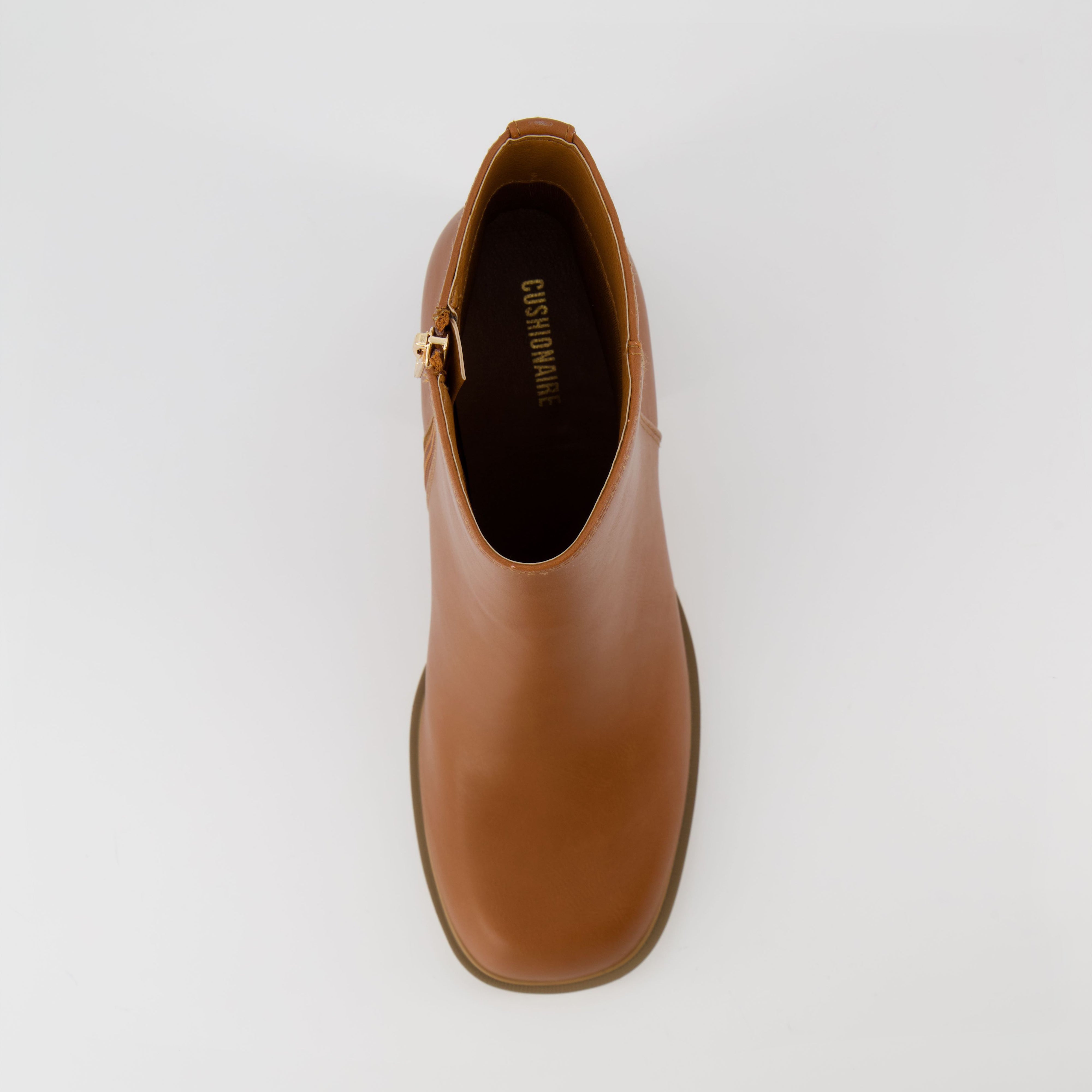 Dante Block Heel Dress Boot Cognac