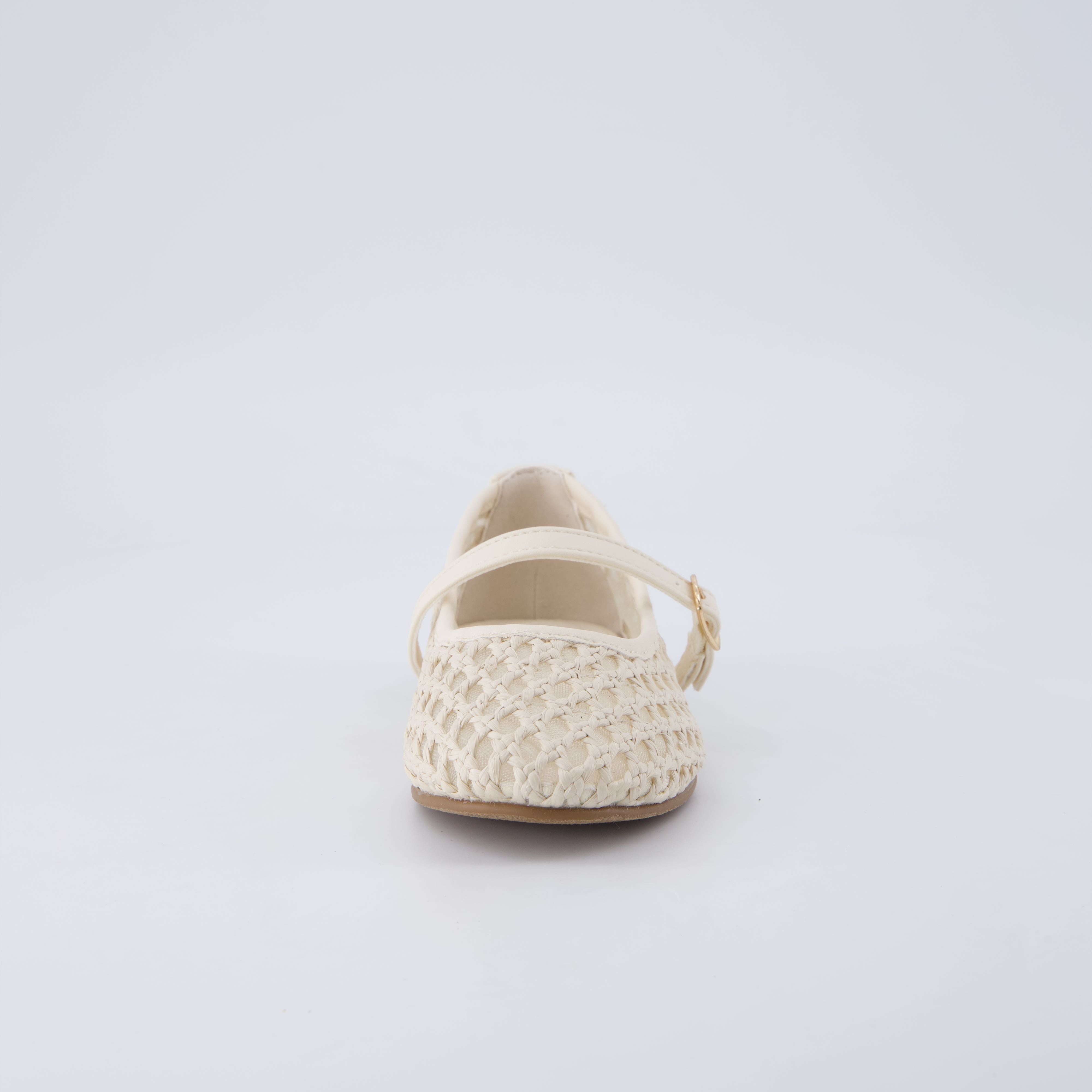 Darla Mary Jane Ballet Flats Cream Medium