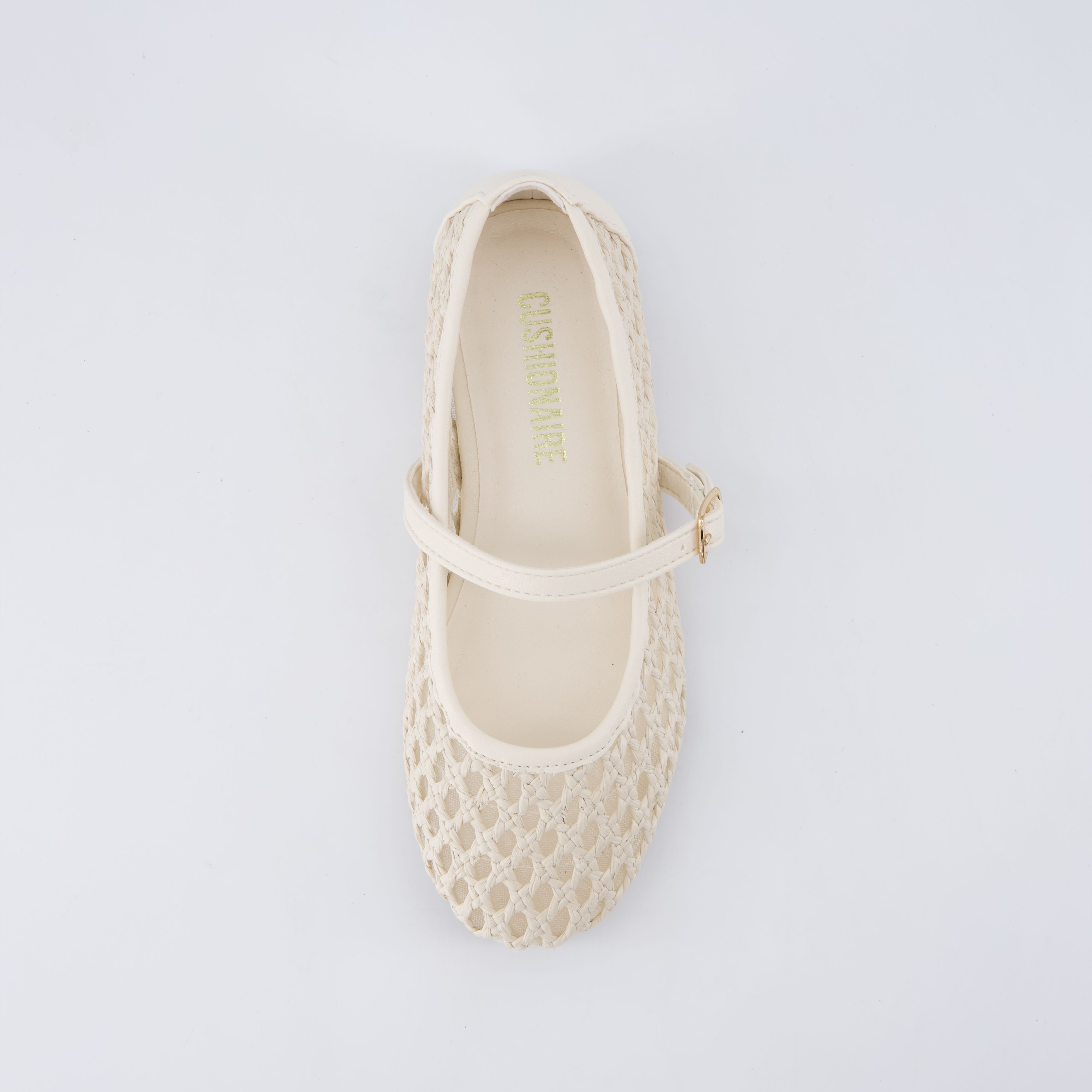 Darla Mary Jane Ballet Flats Cream Medium