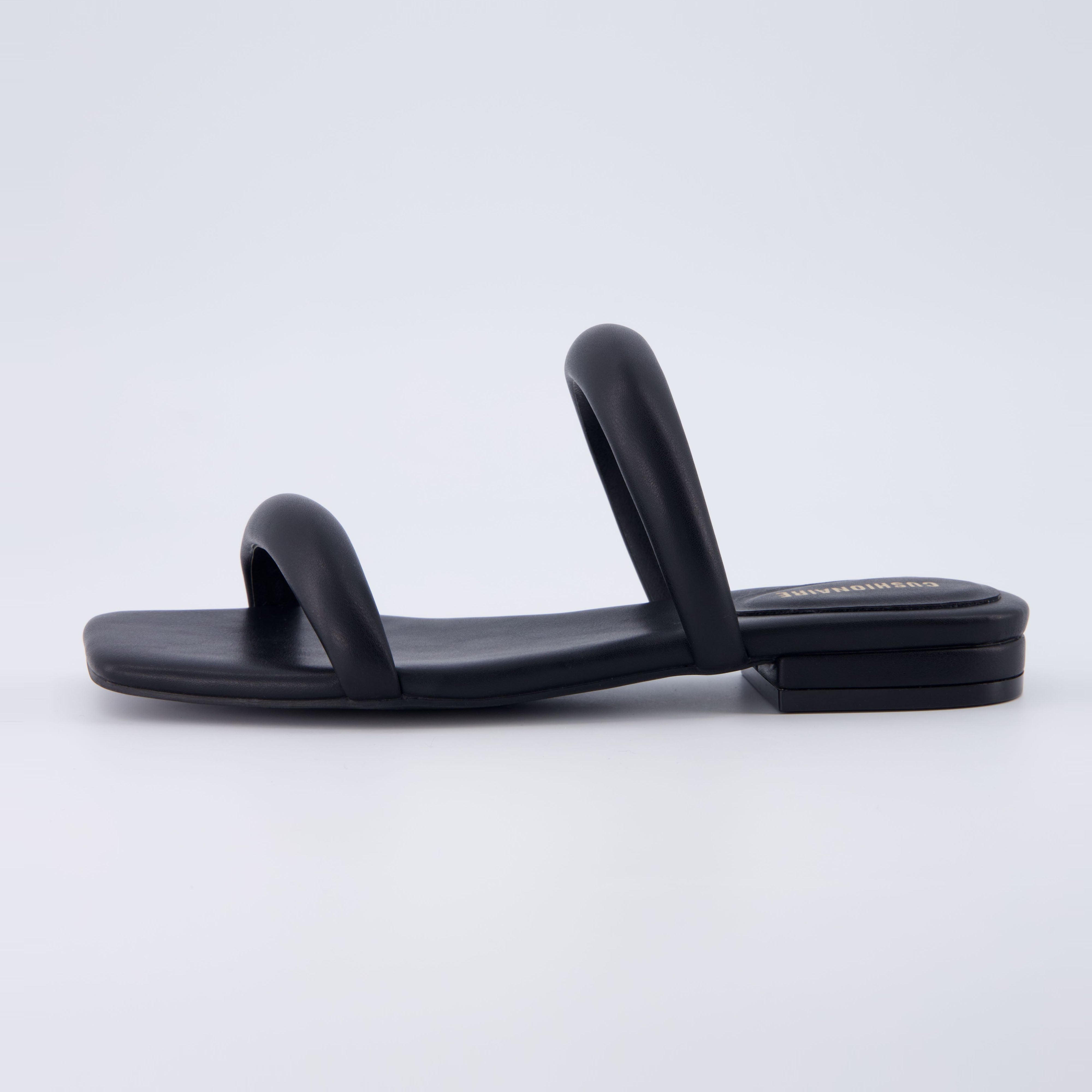 Dazzle Two Band Slide Sandal Black