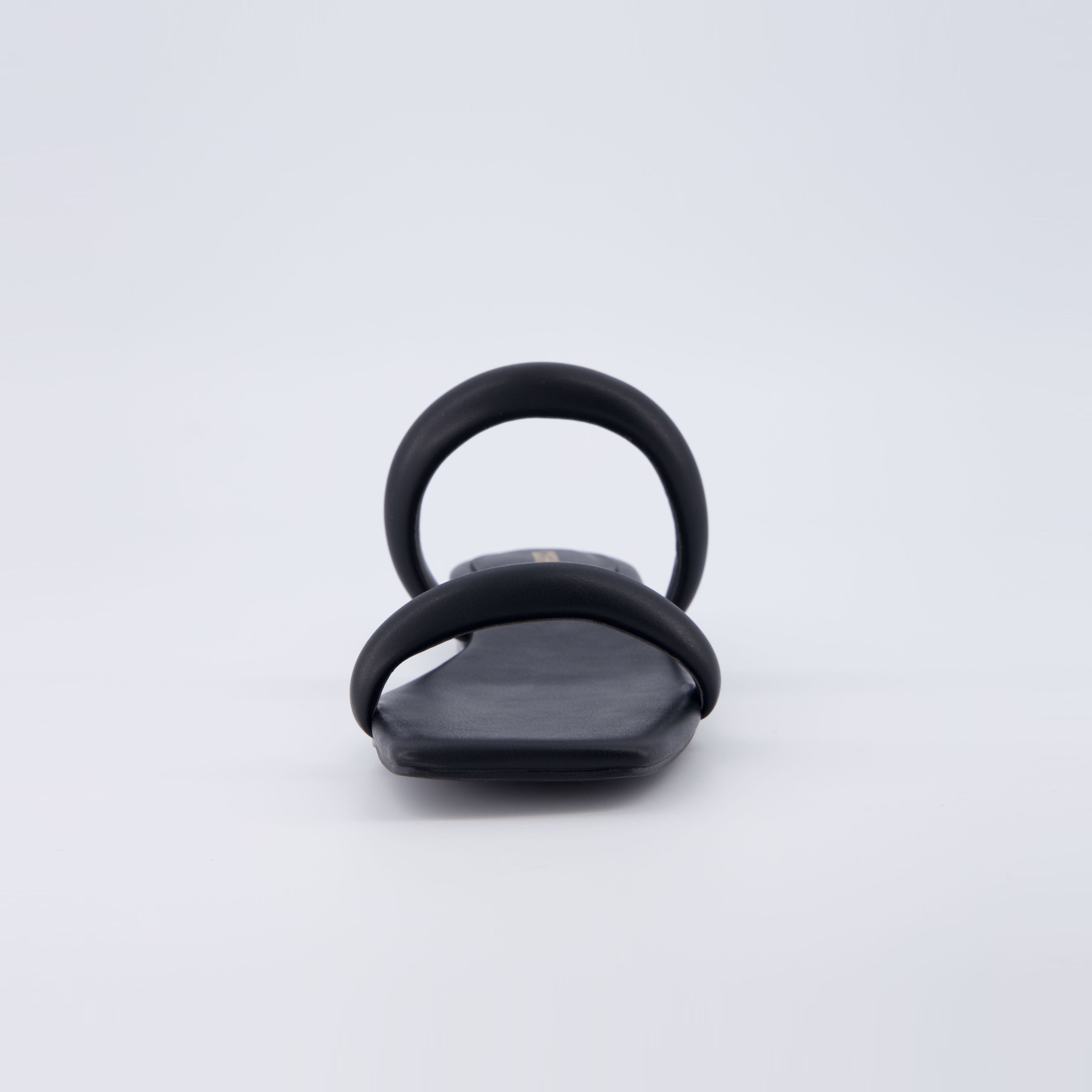 Dazzle Two Band Slide Sandal Black