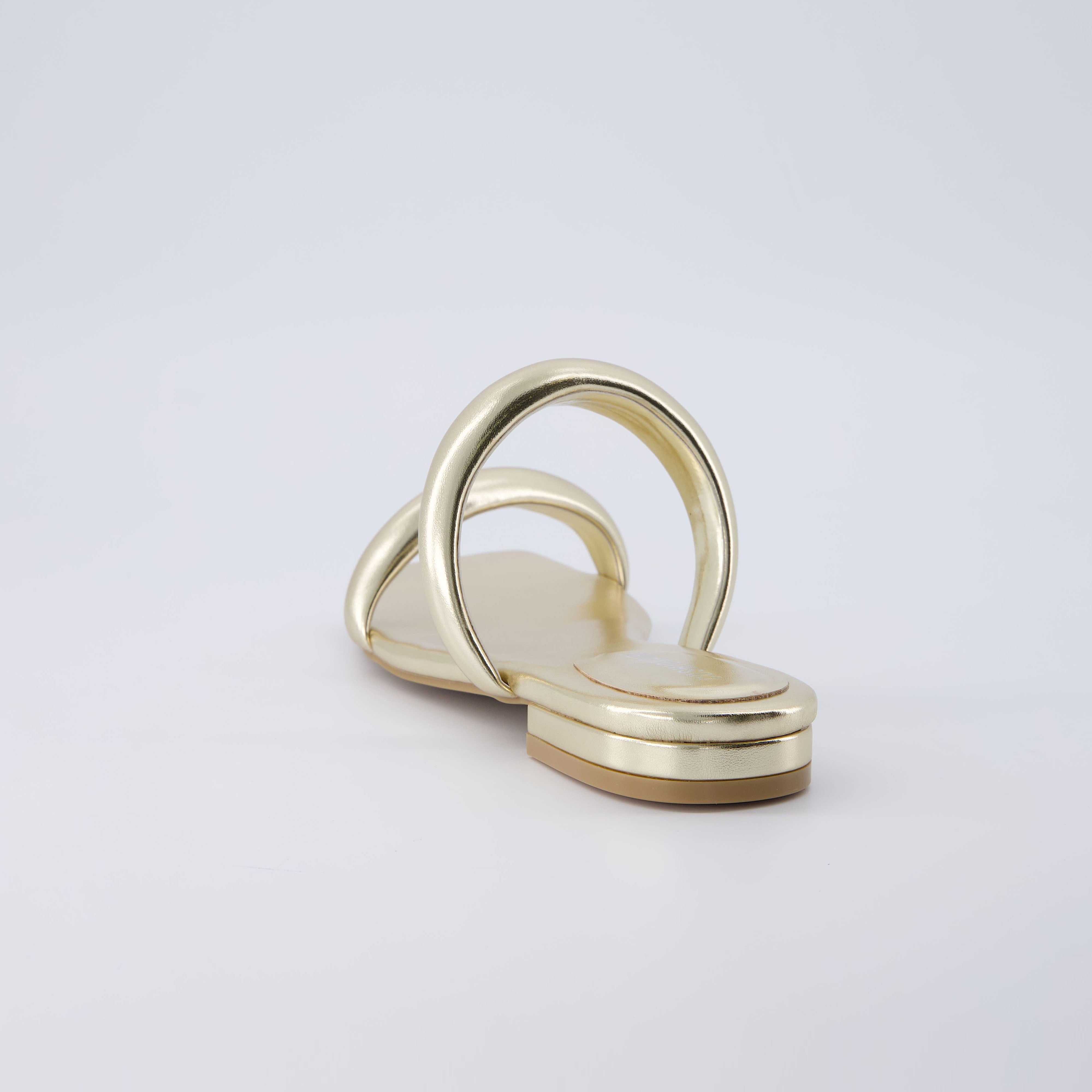 Dazzle Two Band Slide Sandal Gold