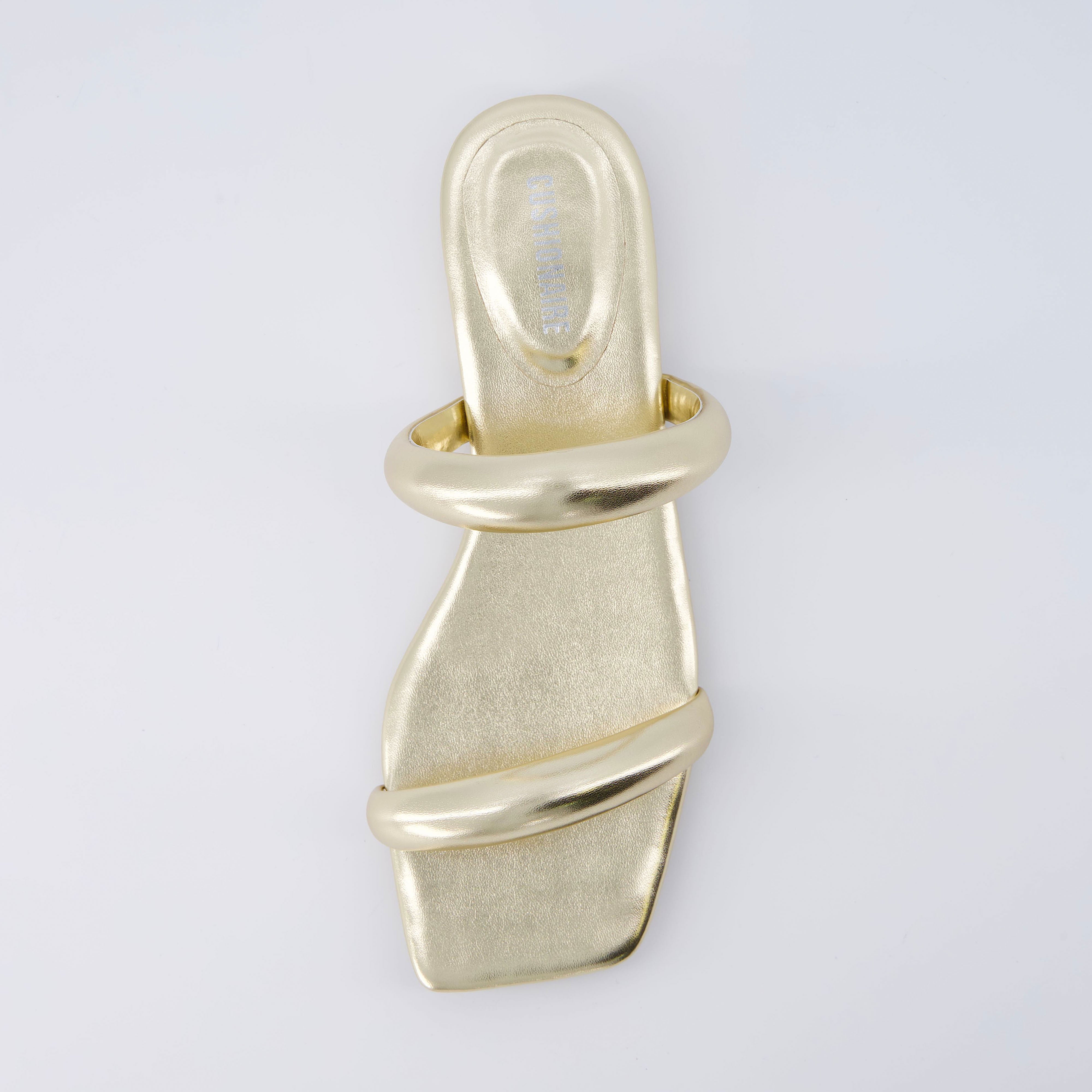 Dazzle Two Band Slide Sandal Gold