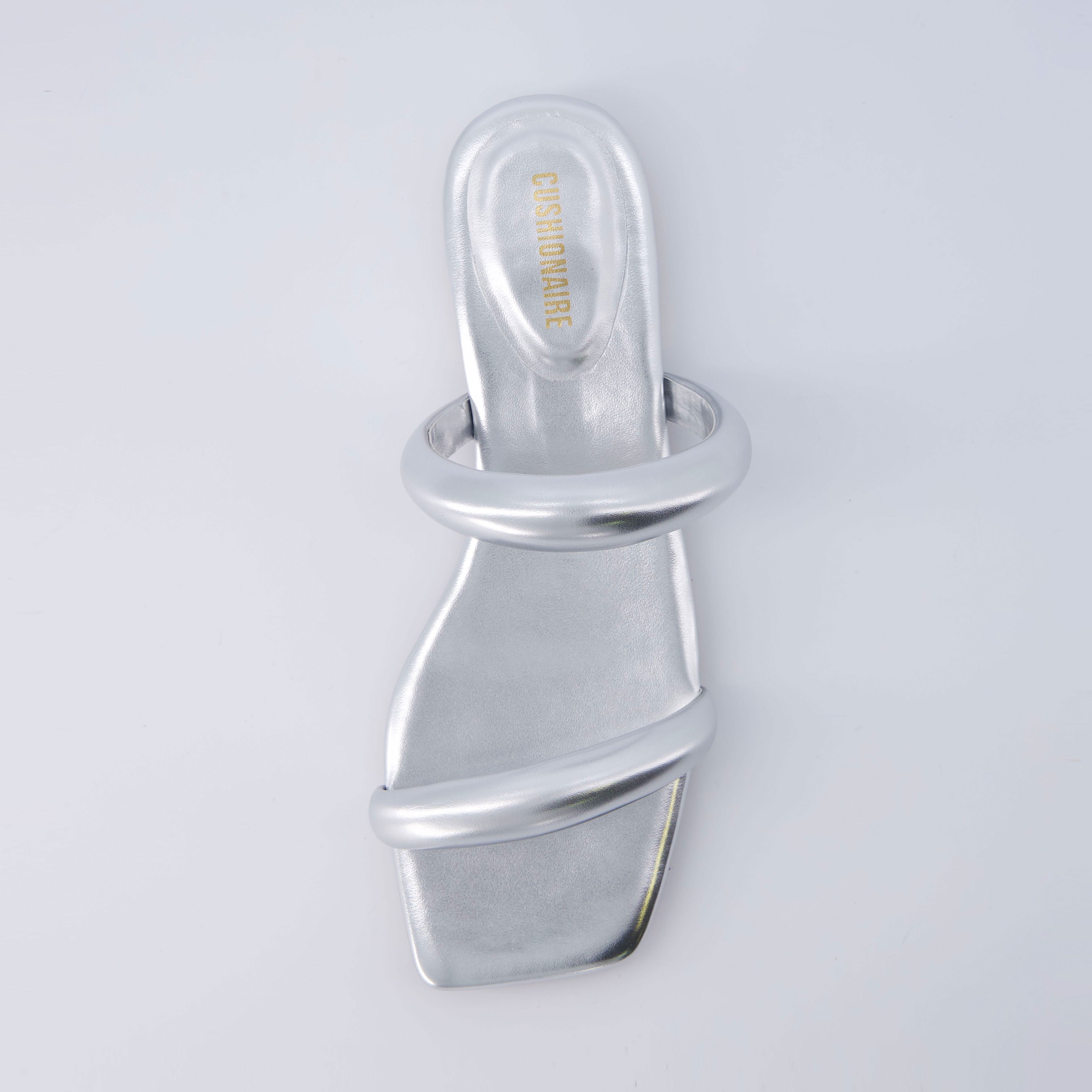 Dazzle Two Band Slide Sandal Silver