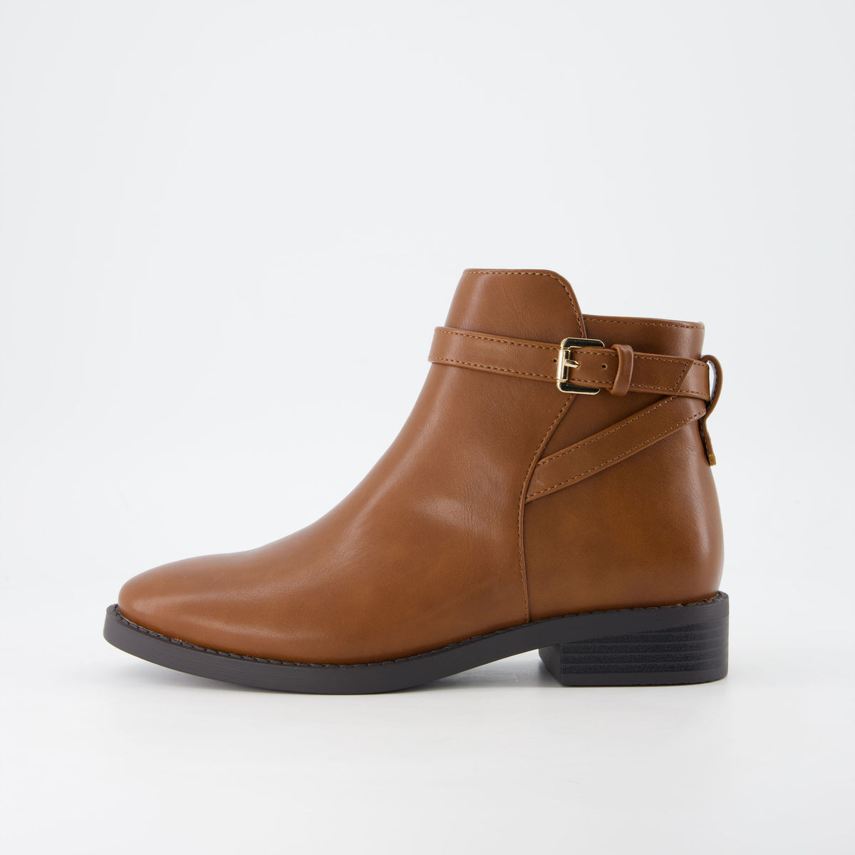 Ean Short Ankle Boots Cognac Medium