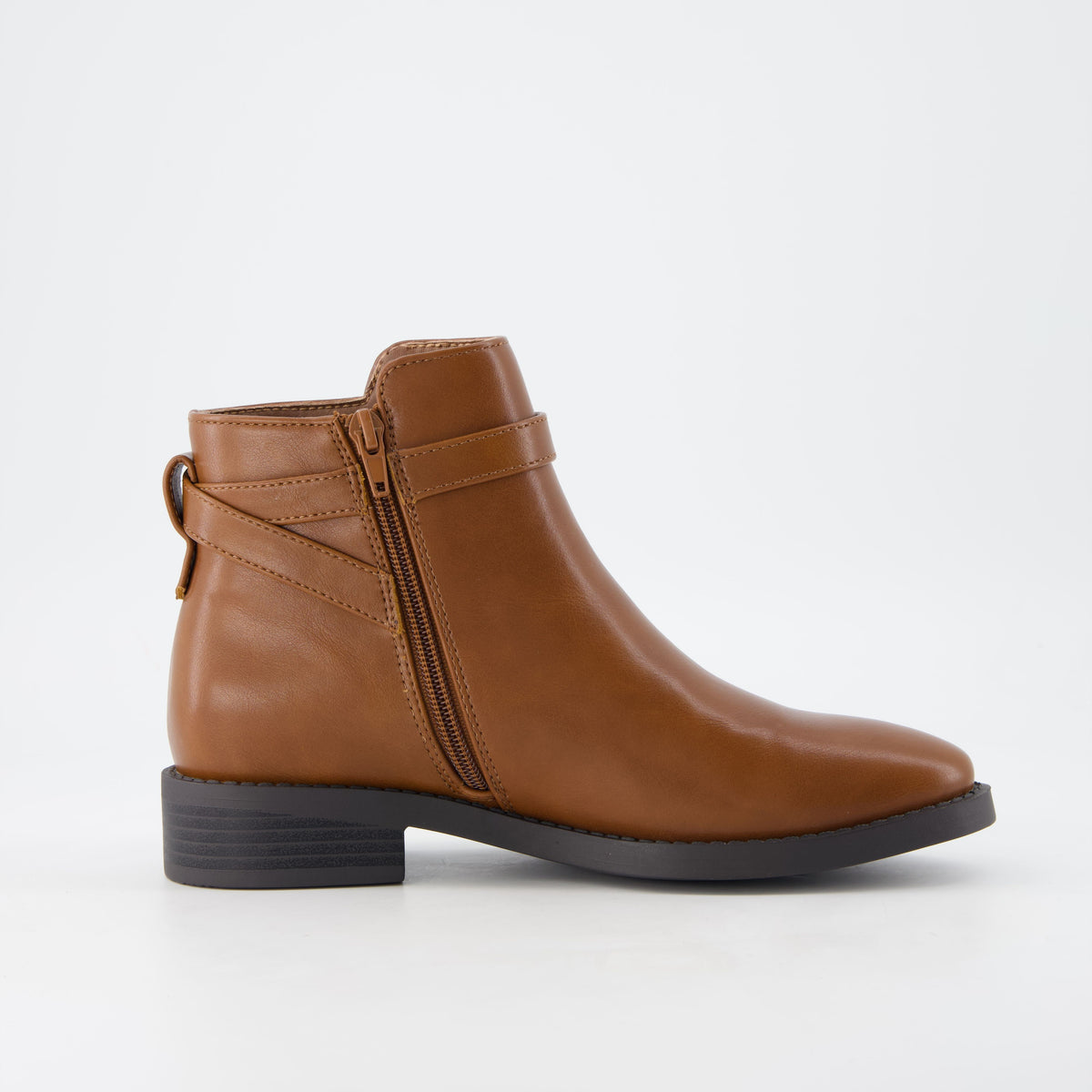 Ean Short Ankle Boots Cognac Medium