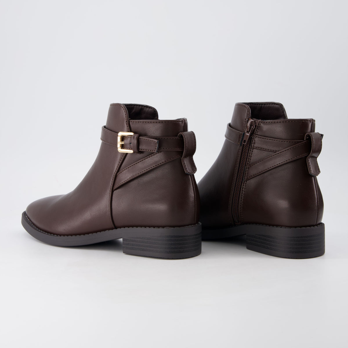 Ean Short Ankle Boots Dark Brown Medium