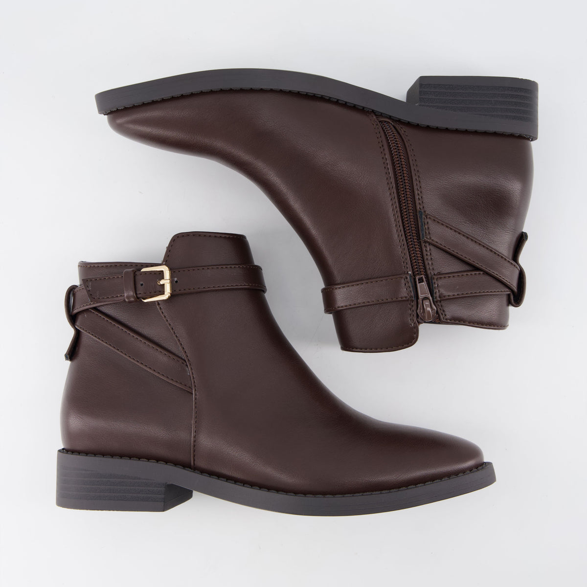 Ean Short Ankle Boots Dark Brown Medium