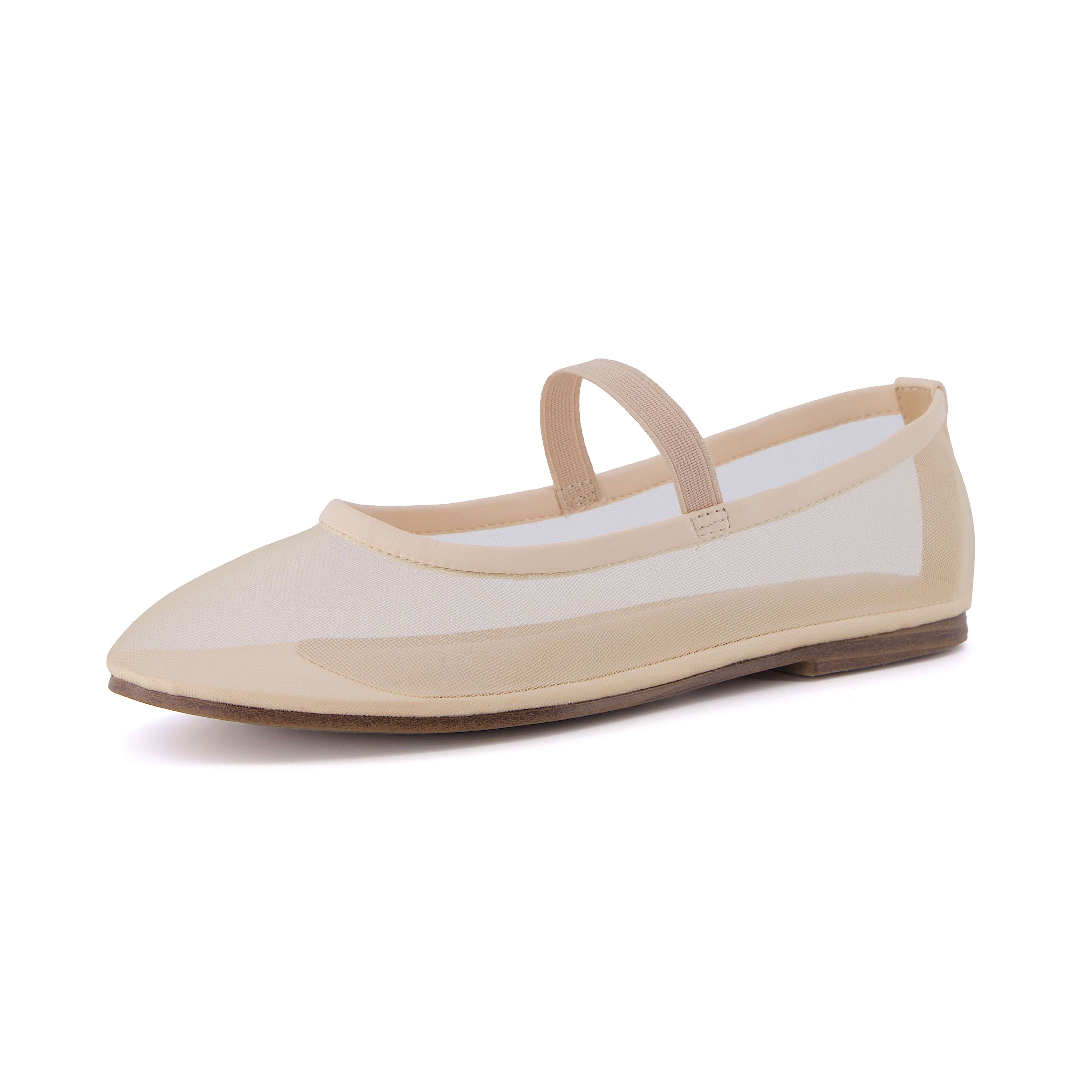Echo Mesh Bow Flat Nude