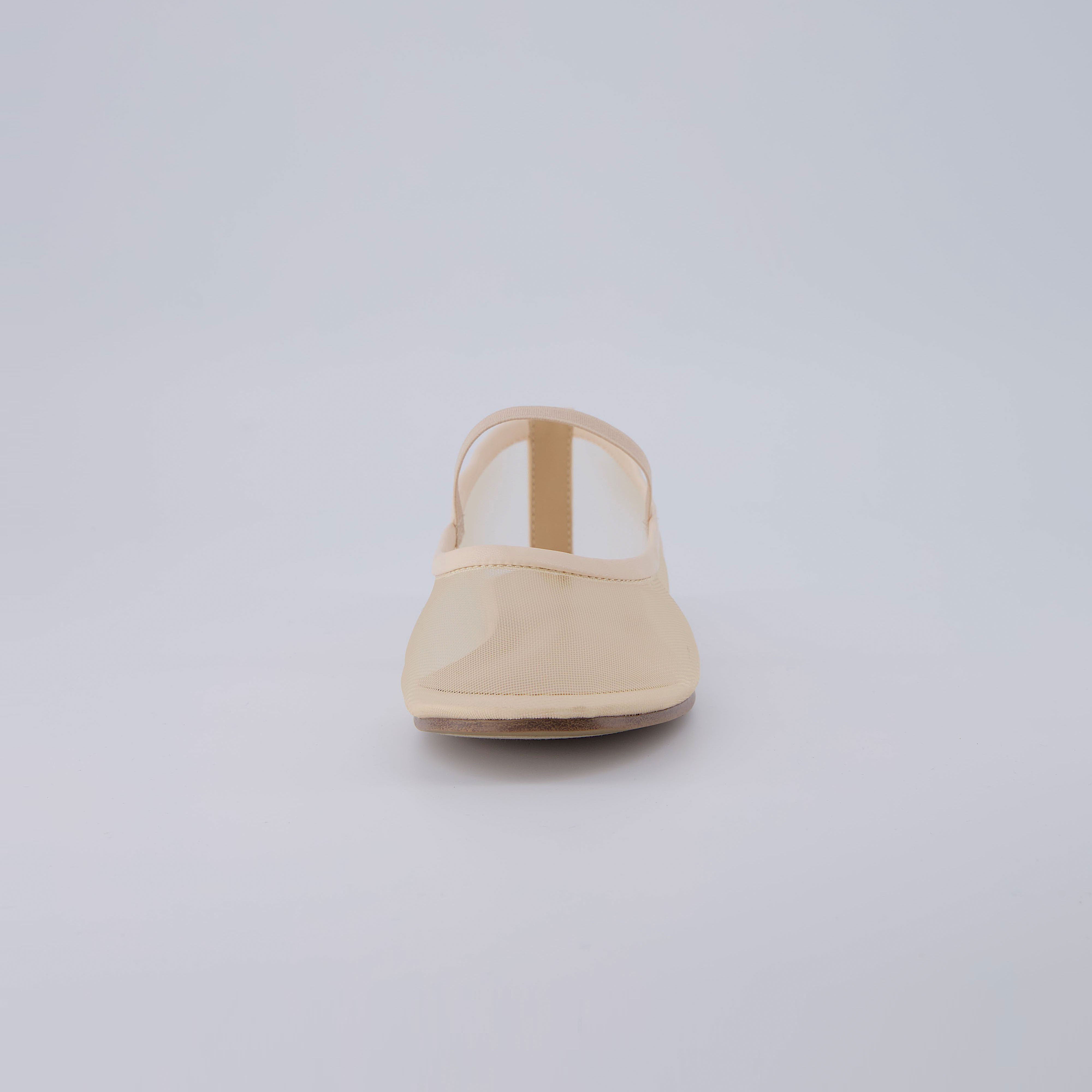 Echo Mesh Bow Flat Nude