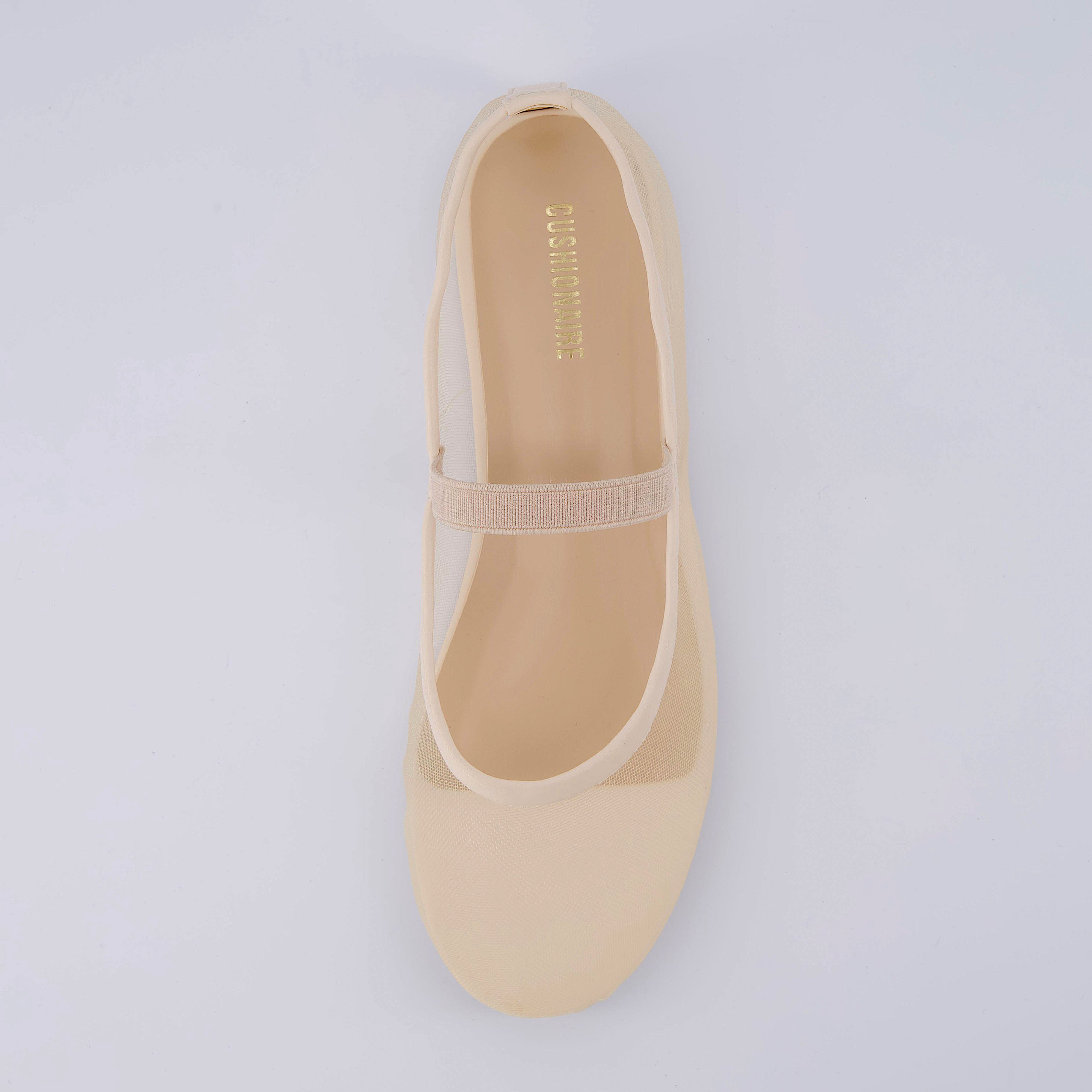 Echo Mesh Bow Flat Nude