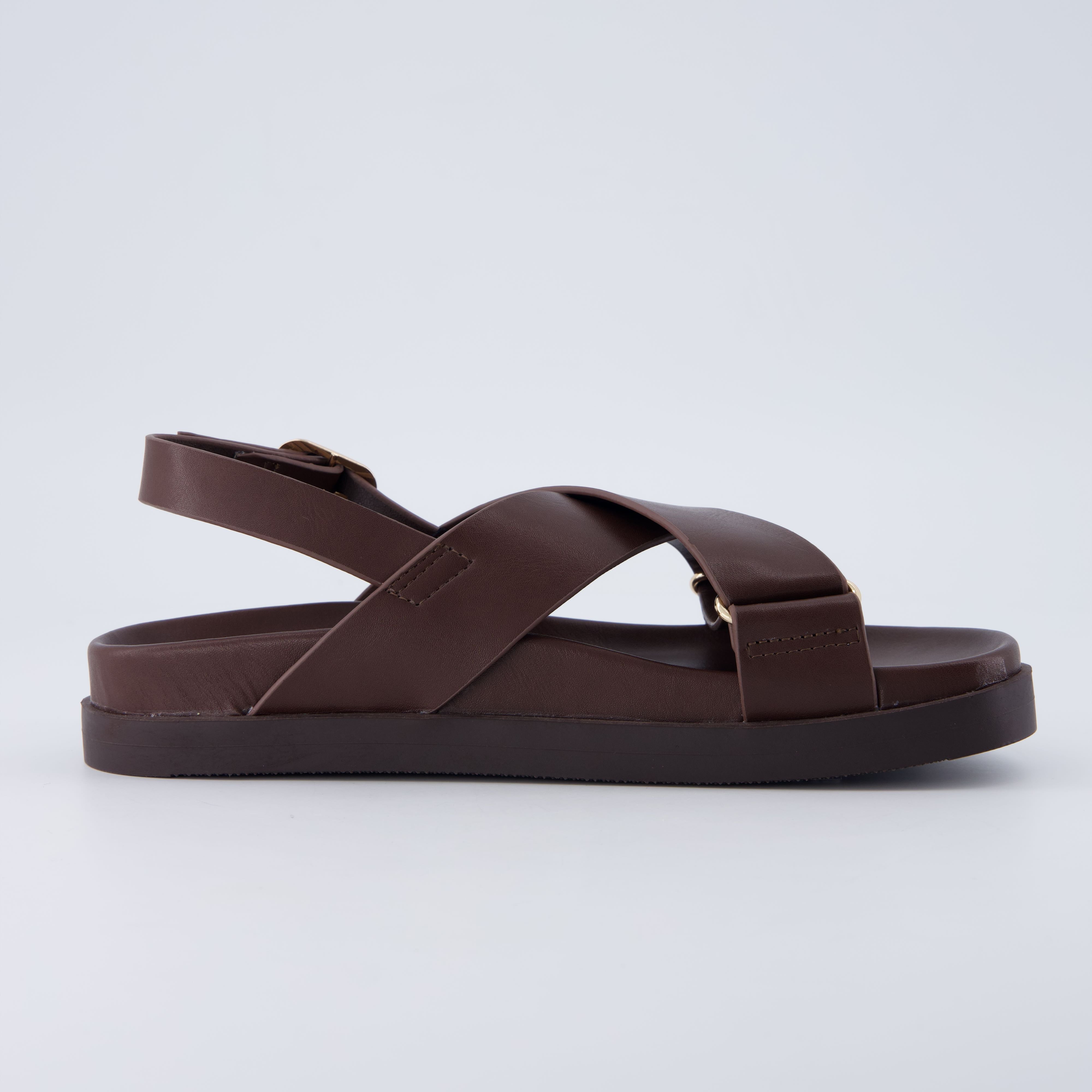 Eden Footbed Sandals Chocolate Medium
