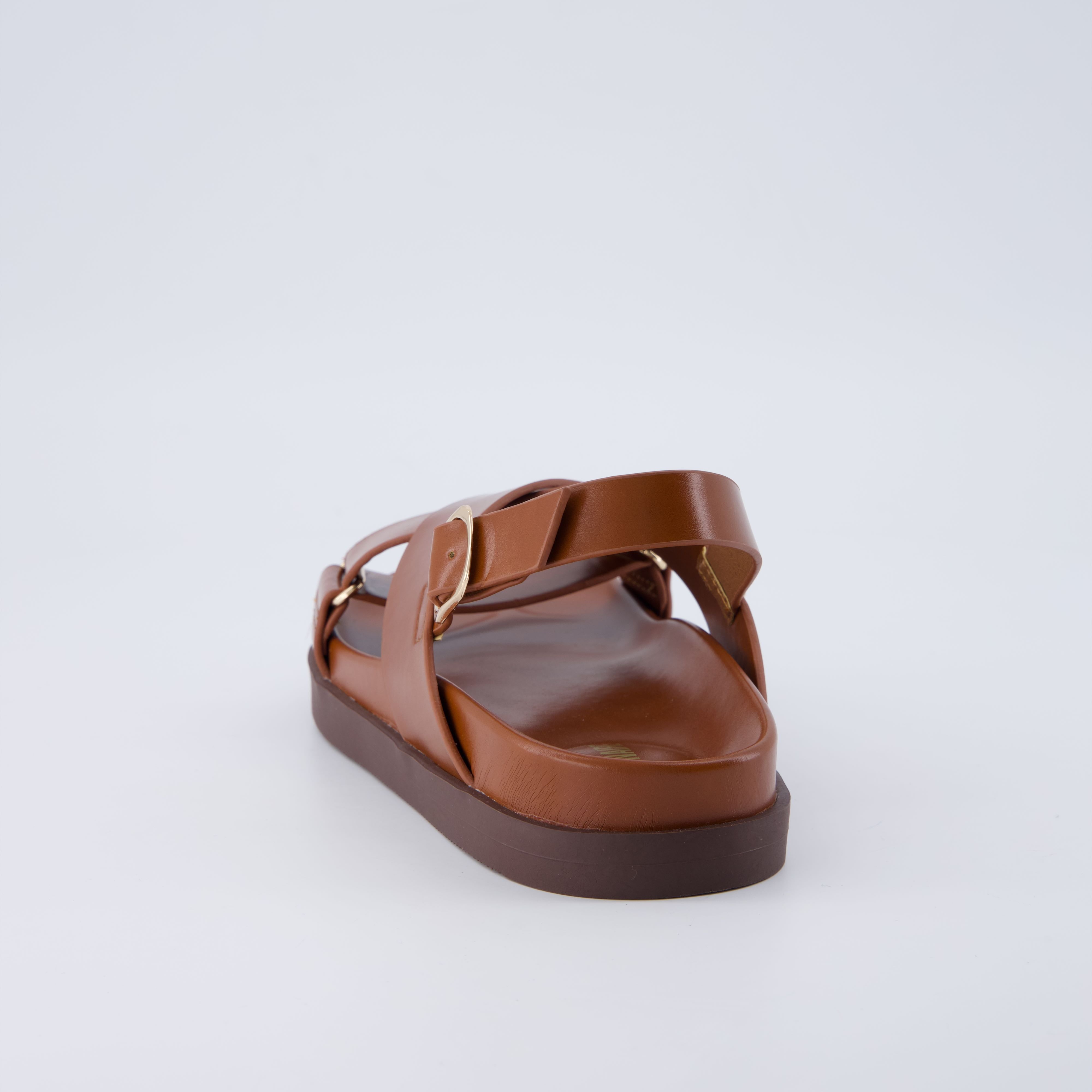 Eden Footbed Sandals Cognac Medium