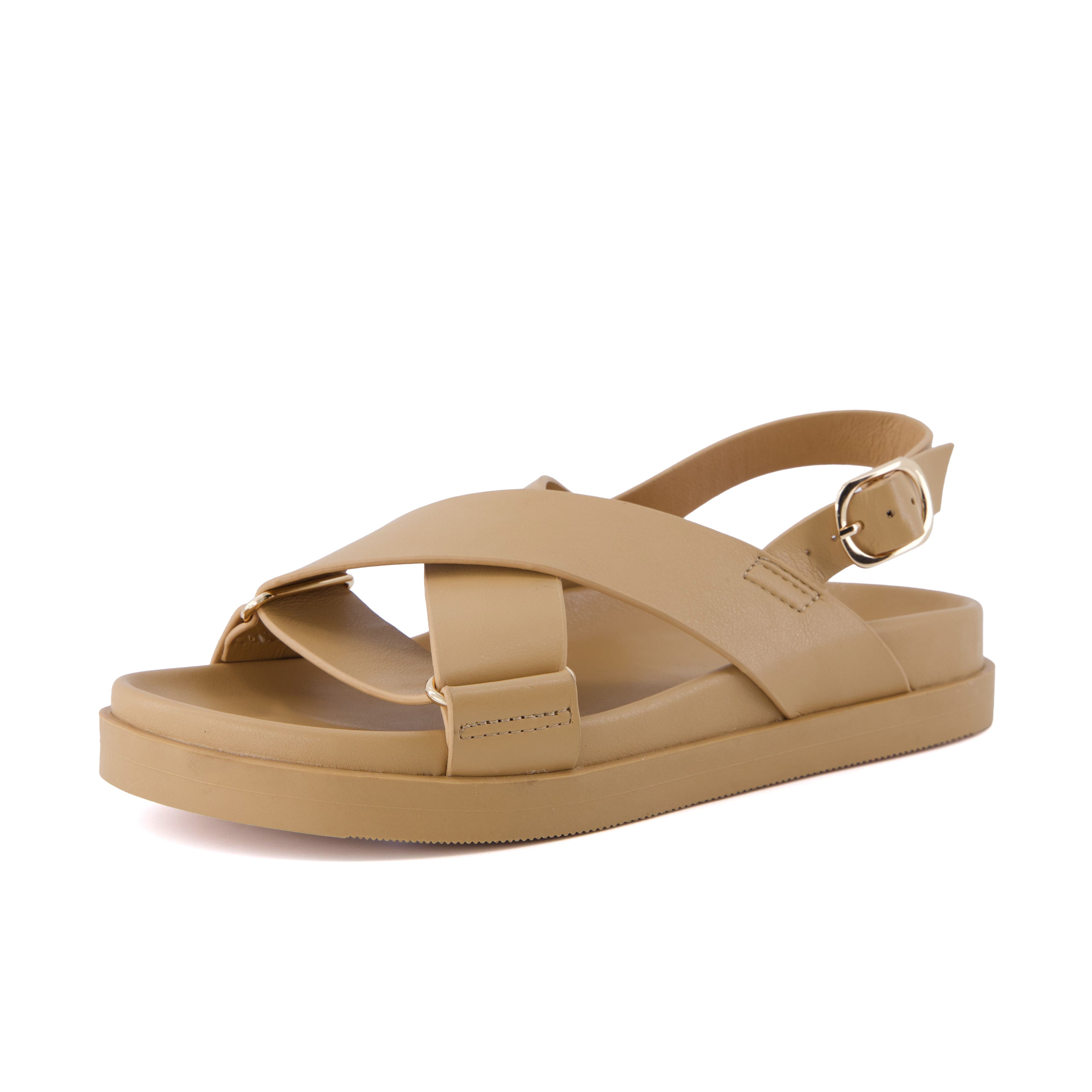 Eden Footbed Sandals Tan Medium