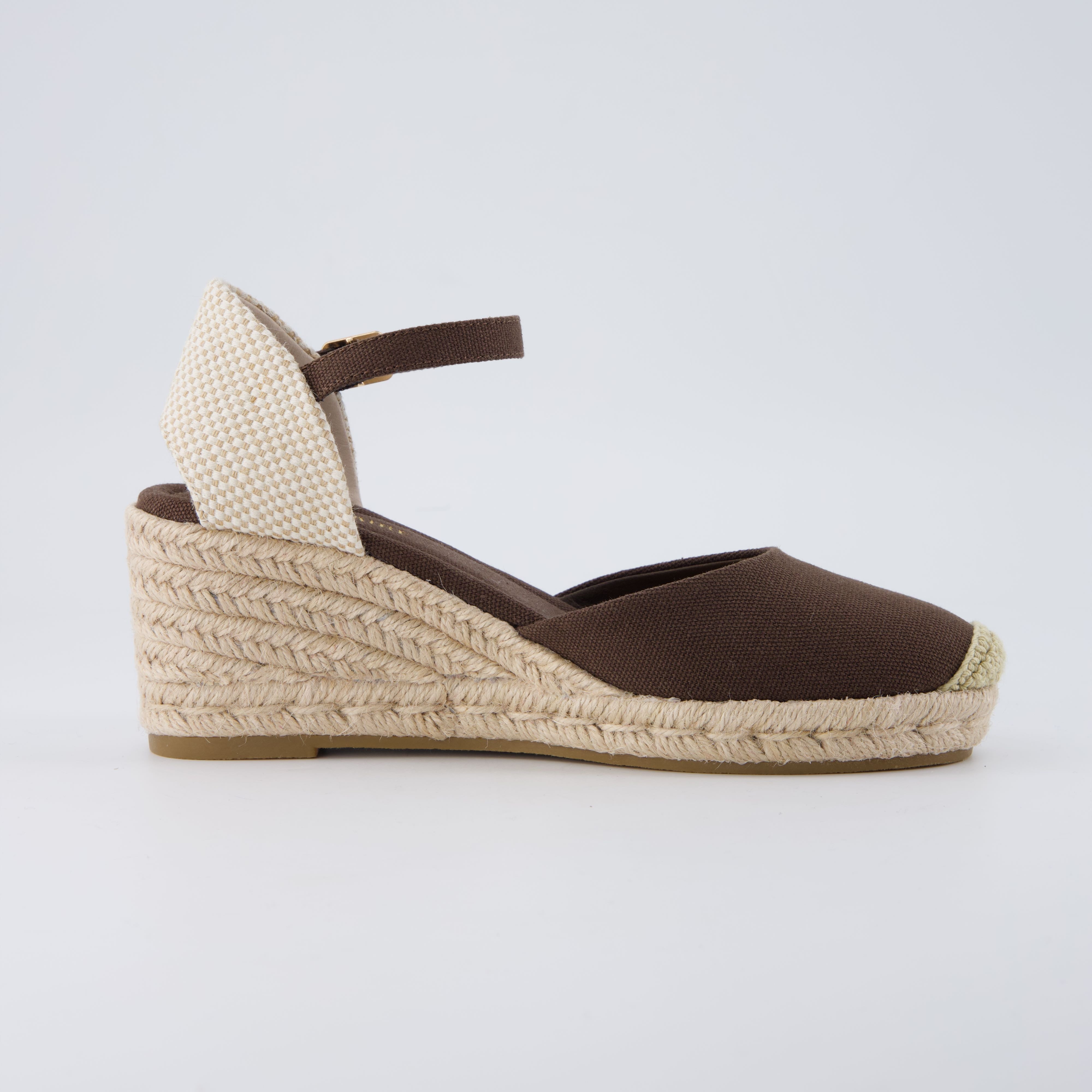 Elche Wedge Sandals Brown