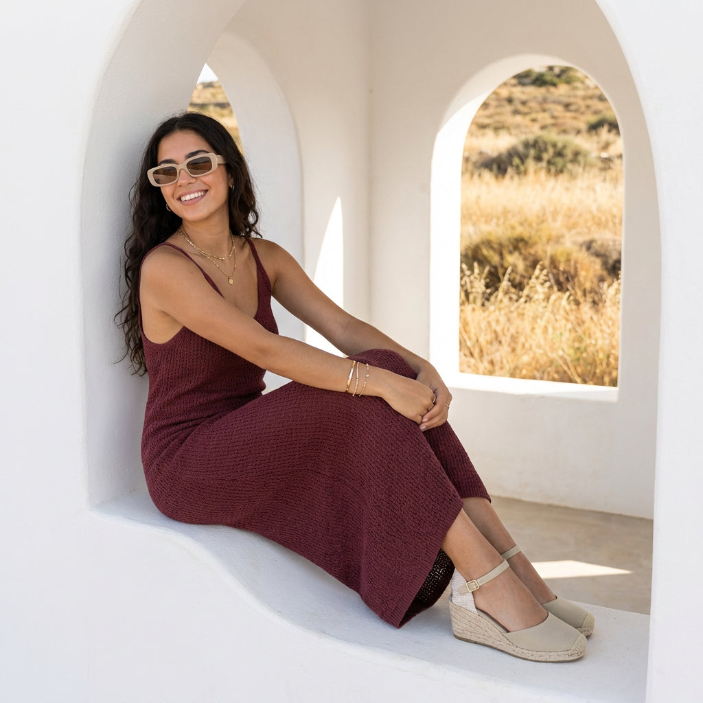 Elche Wedge Sandals Natural