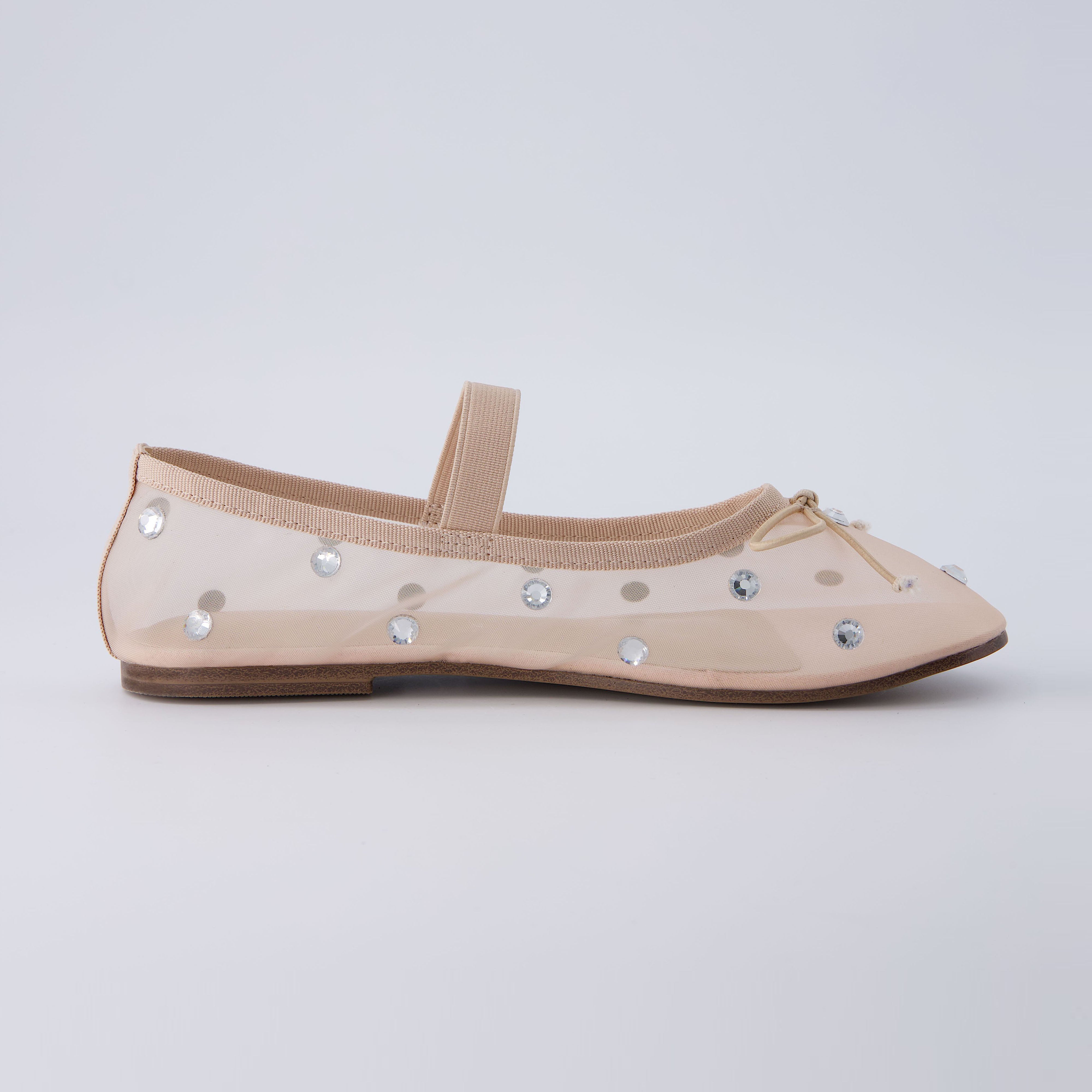 Elegant Mary Jane Flat Nude
