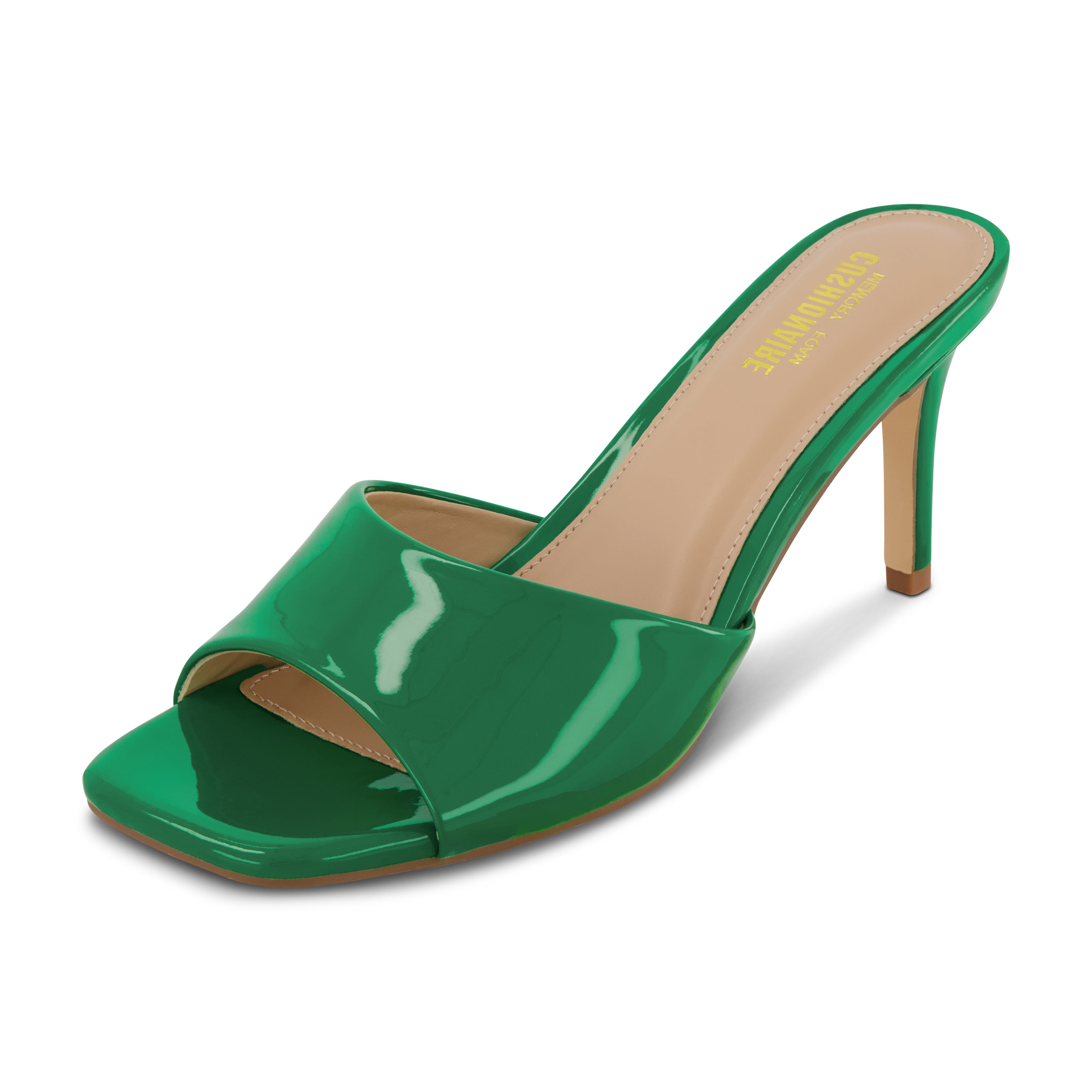 Evie Kitten Heels Green Patent