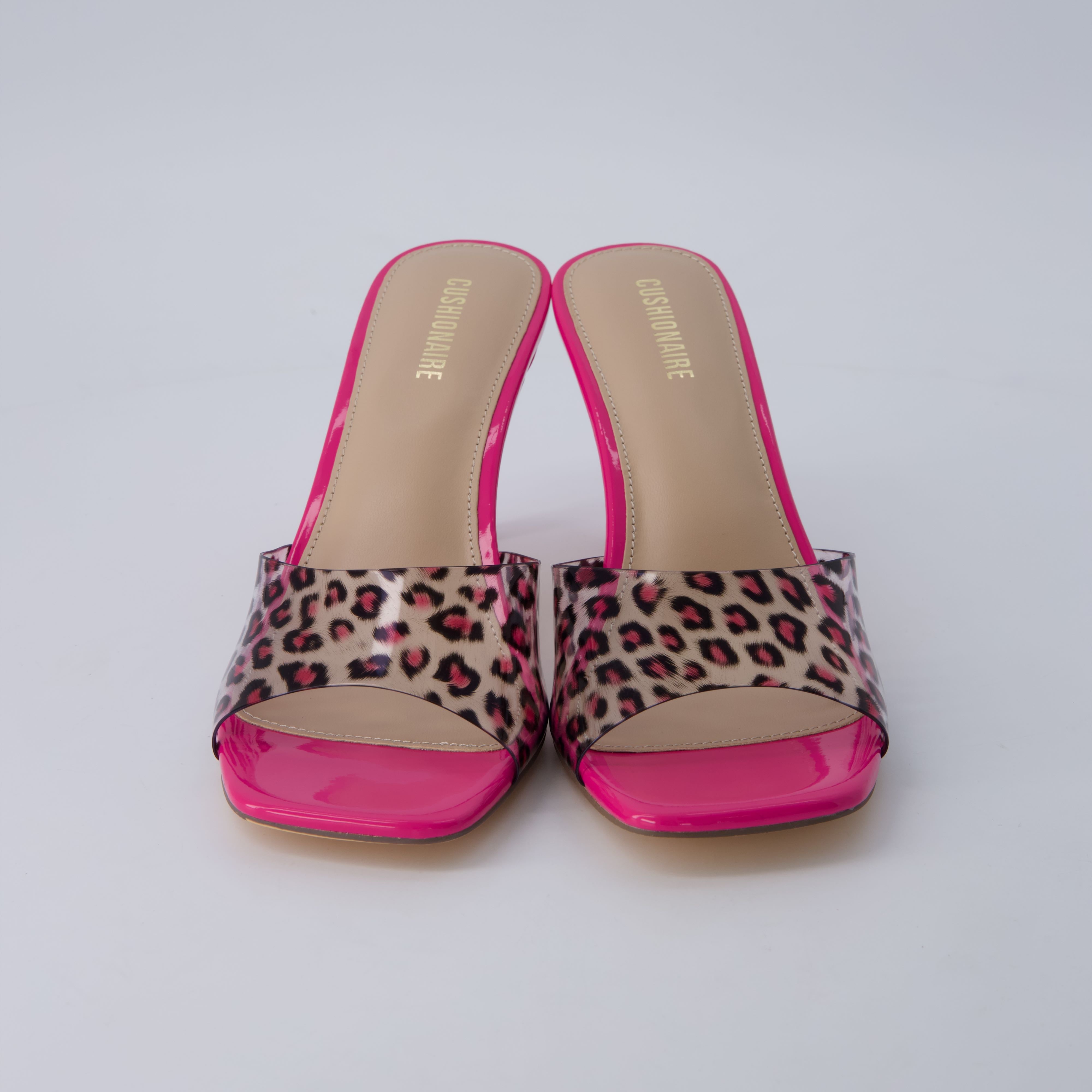 Evie Kitten Heels Pink Leopard